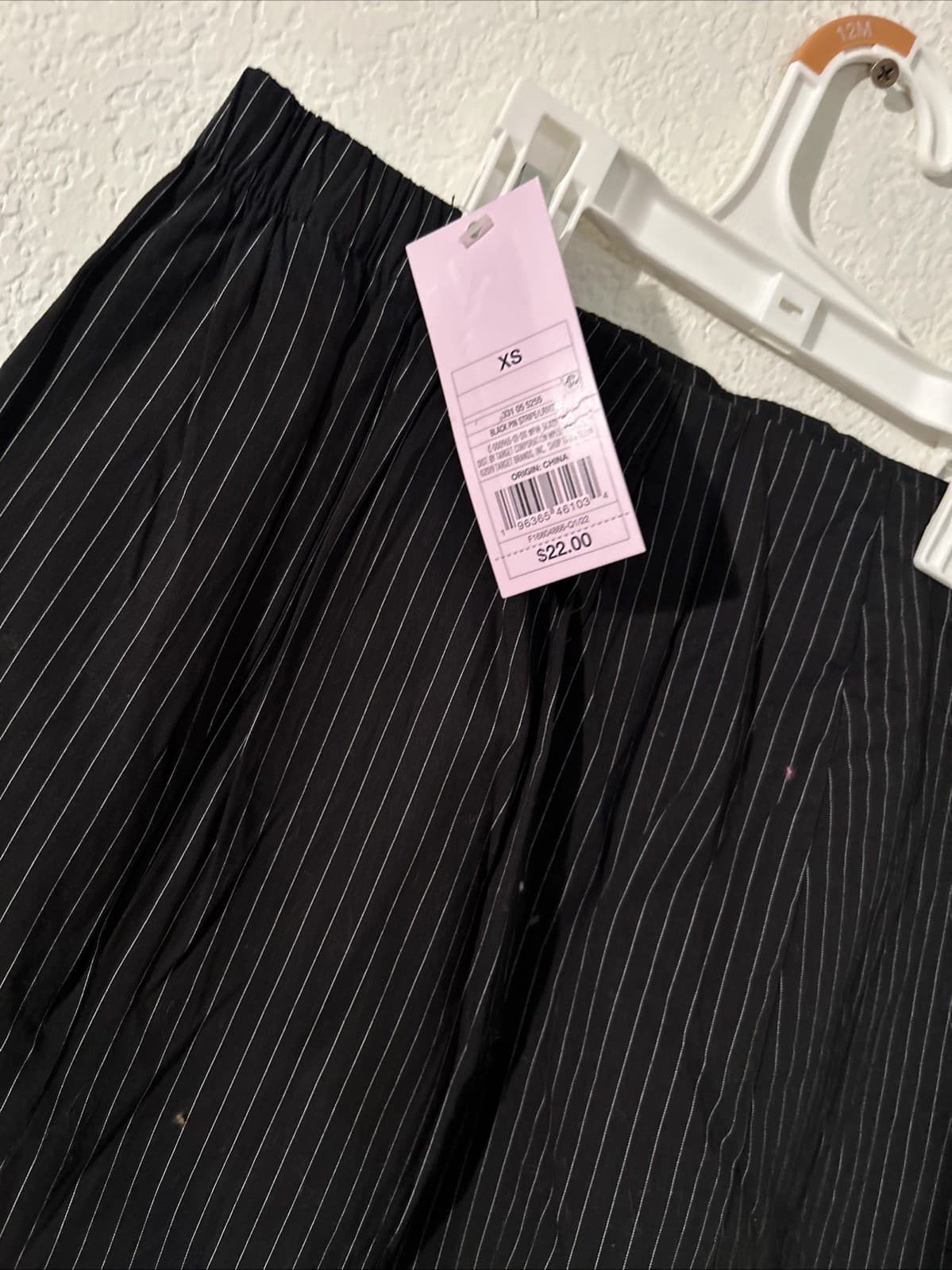 Wild Fable XS Black Pin Stripe Skirt NWT - Thumbnail 3