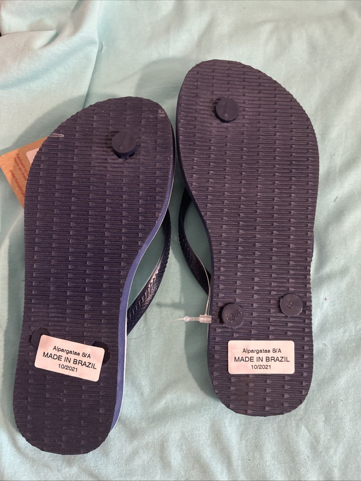 Havaianas Flip Flops Size 3/4Y NWT Girls Navy - Thumbnail 3