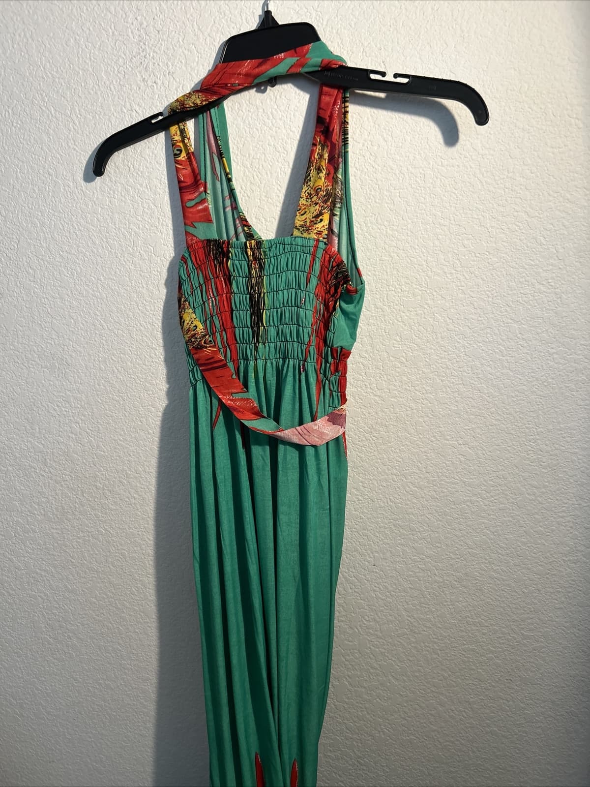 Women’s Green Multi Color Summer Dress Long 3Xl - Thumbnail 2