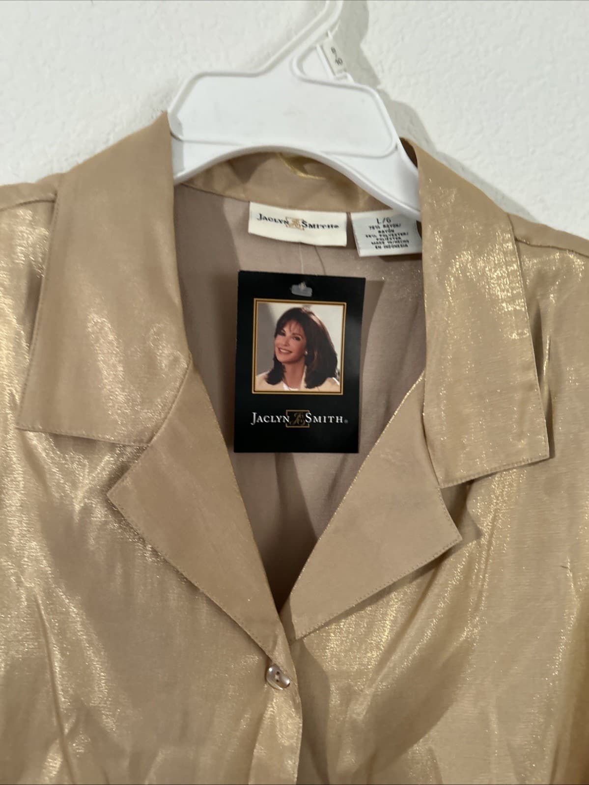 Jaclyn Smith Large Shimmer Shirt NWT - Thumbnail 2