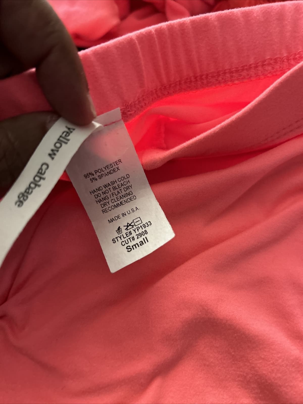 Women’s Stretch Leggings NWOT Small Pink - Thumbnail 3