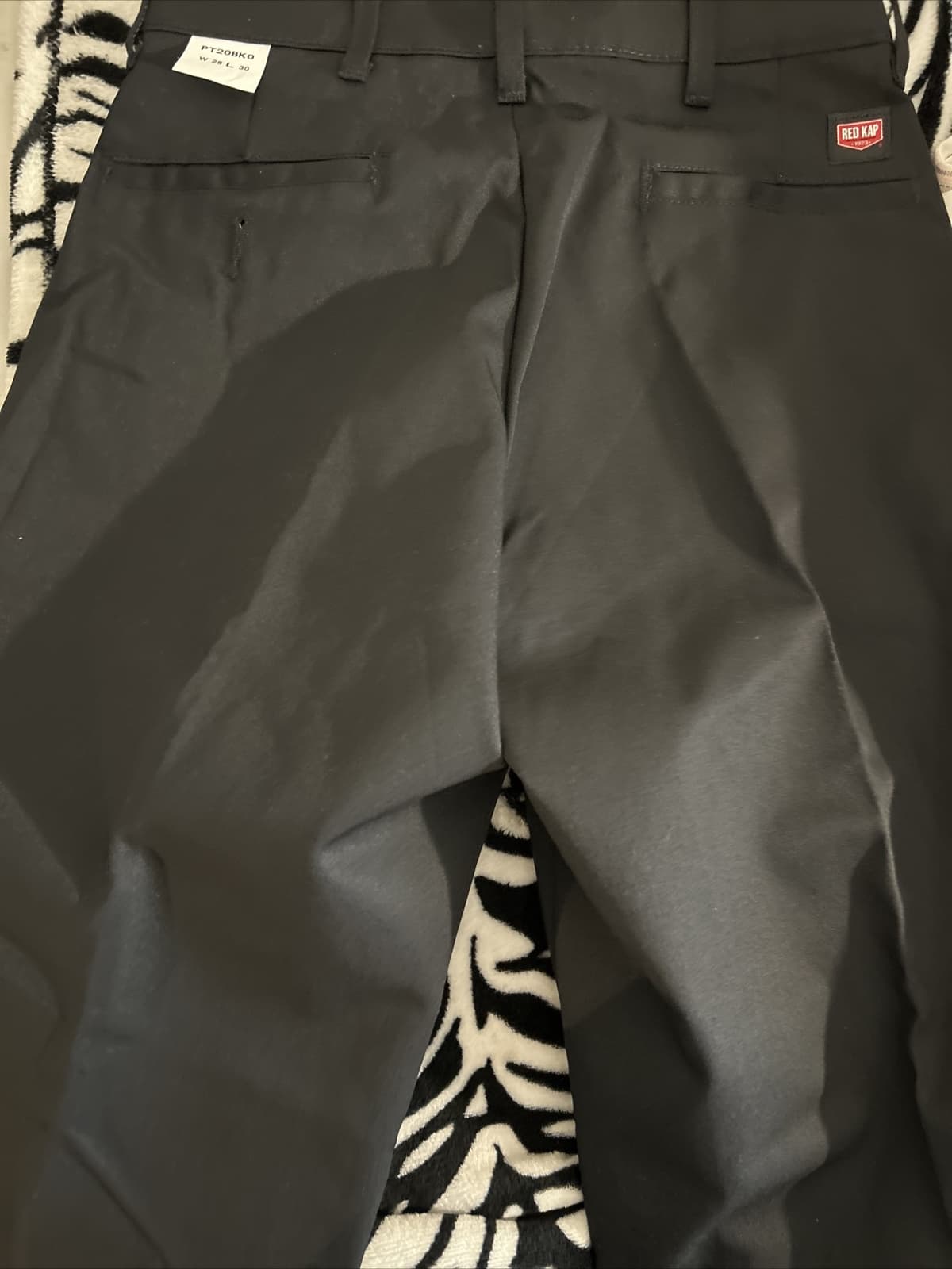 Men’s Red Map Work Pants Black New 28x30 - Thumbnail 5