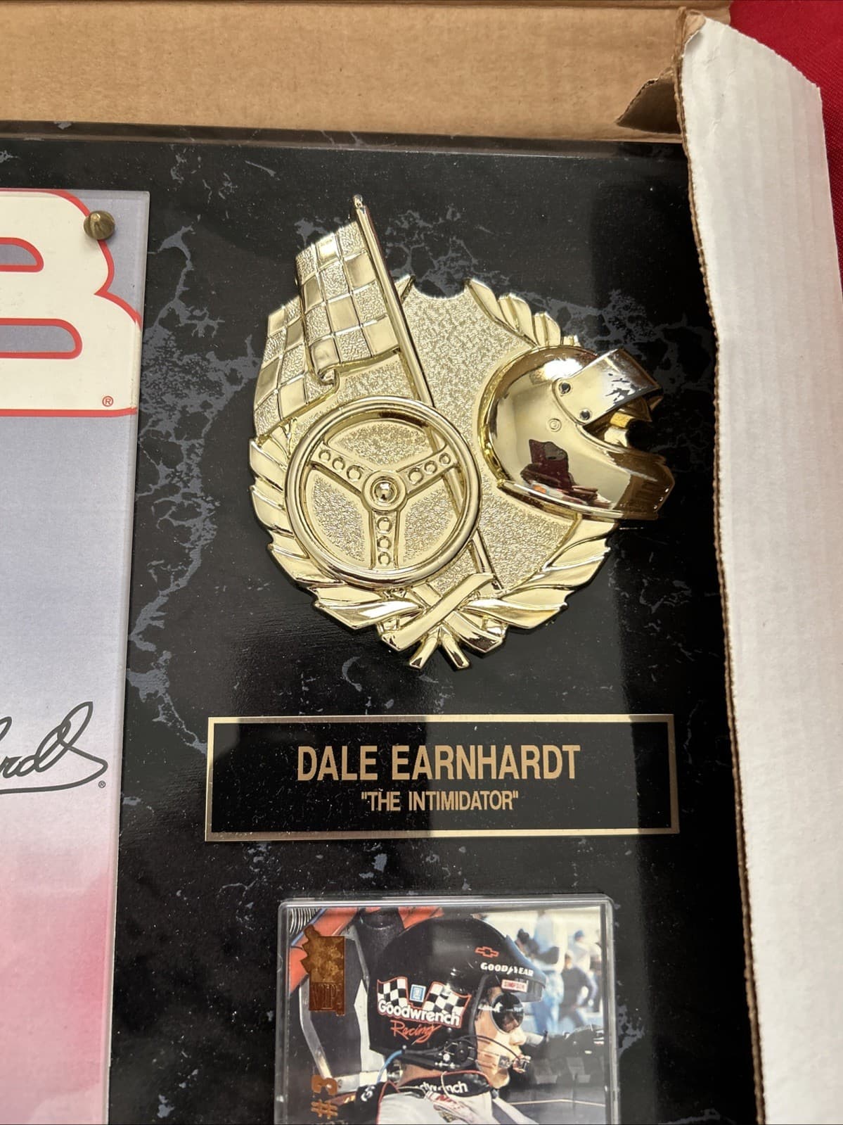 dale earnhardt the intimidator Plaque Signed - Thumbnail 2