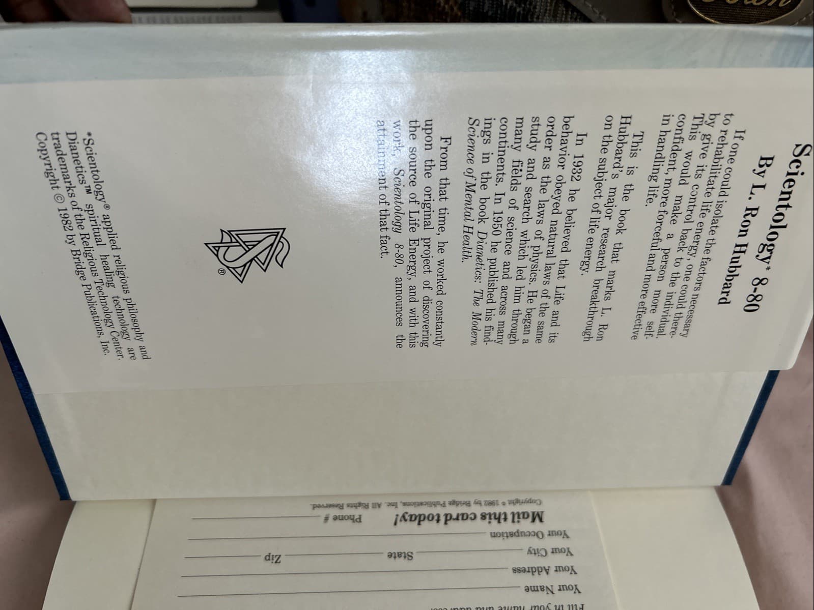 Scientology 8-80 L Ron Hubbard 1982 - Thumbnail 2