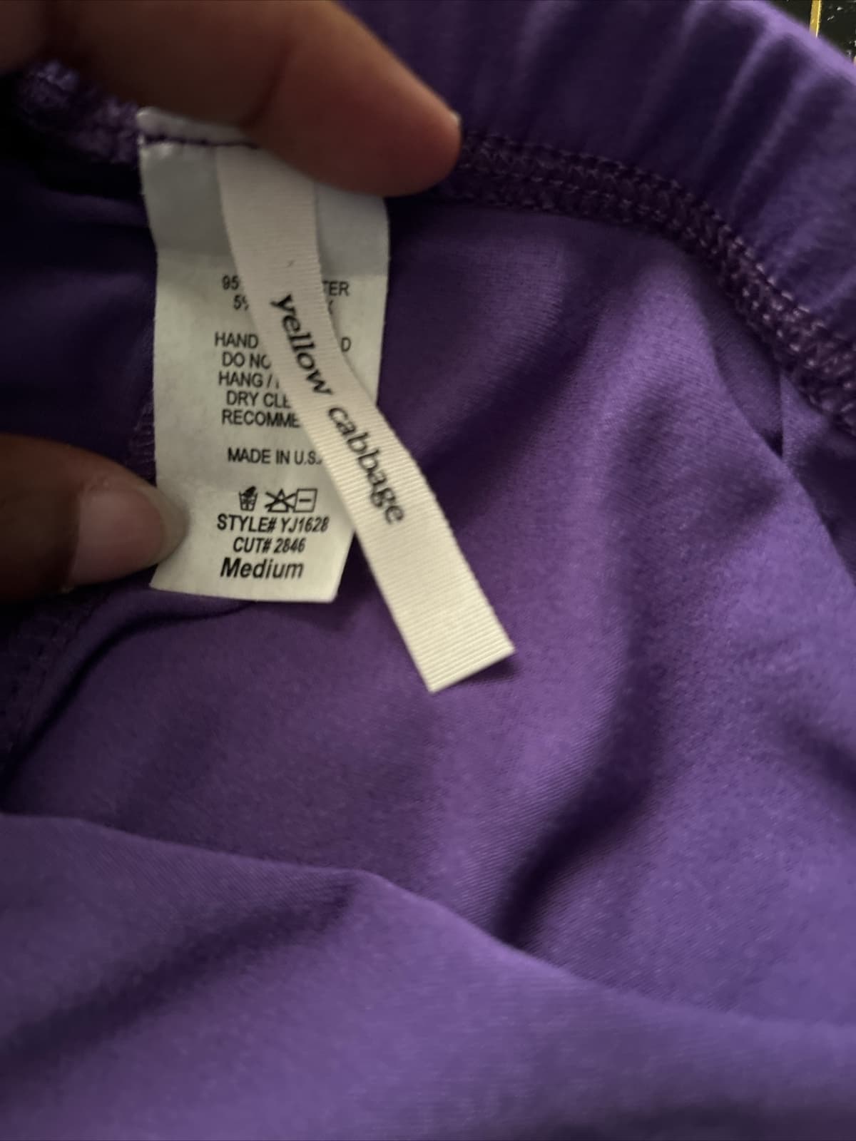 Women’s One Piece Purple Yellow Cabbage Medium NWOT - Thumbnail 4