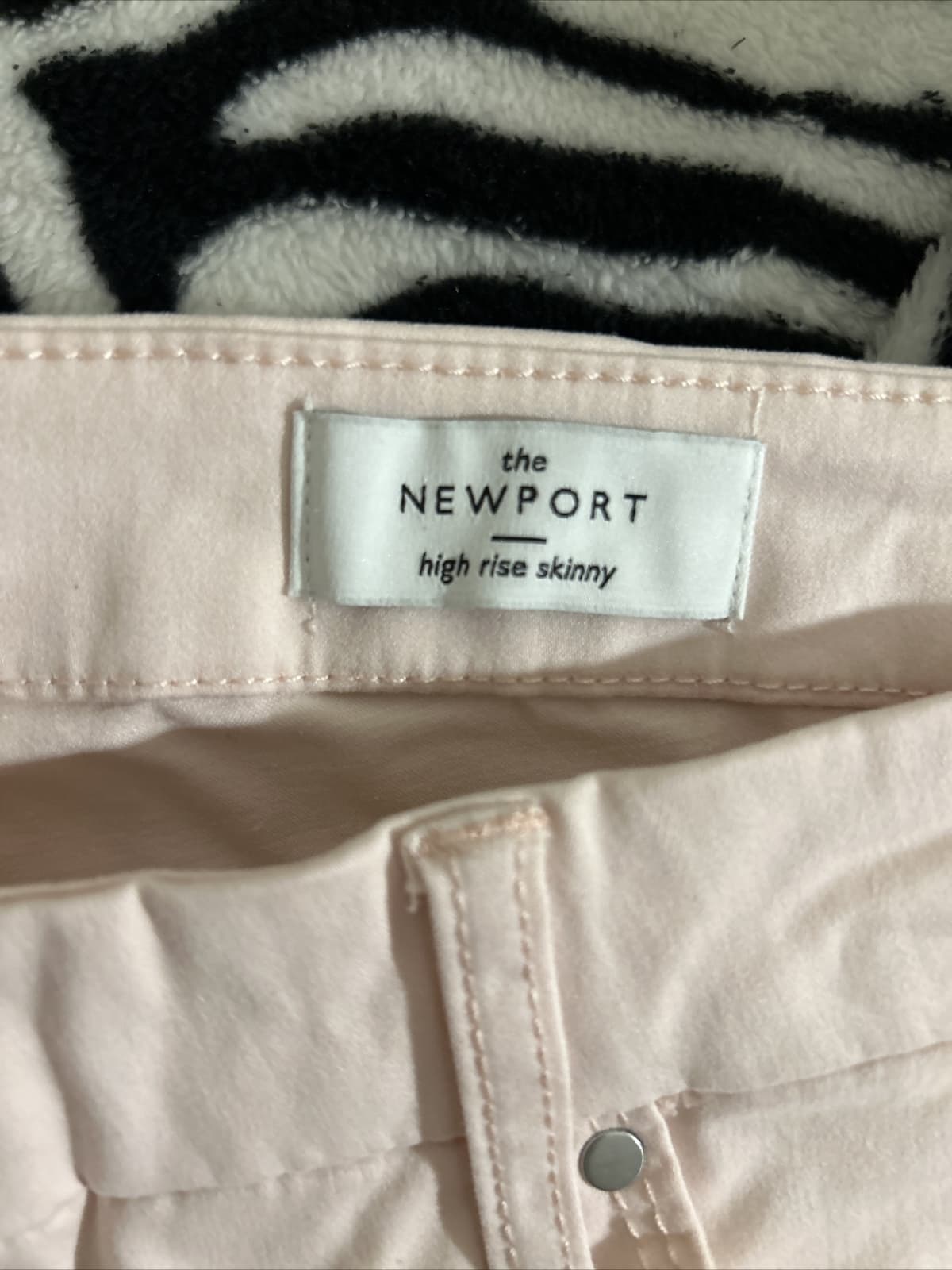 Womens ELLEN TRACY Refined Mid-rise Skinny Jeans Denim Pants Pink 16 - Thumbnail 8