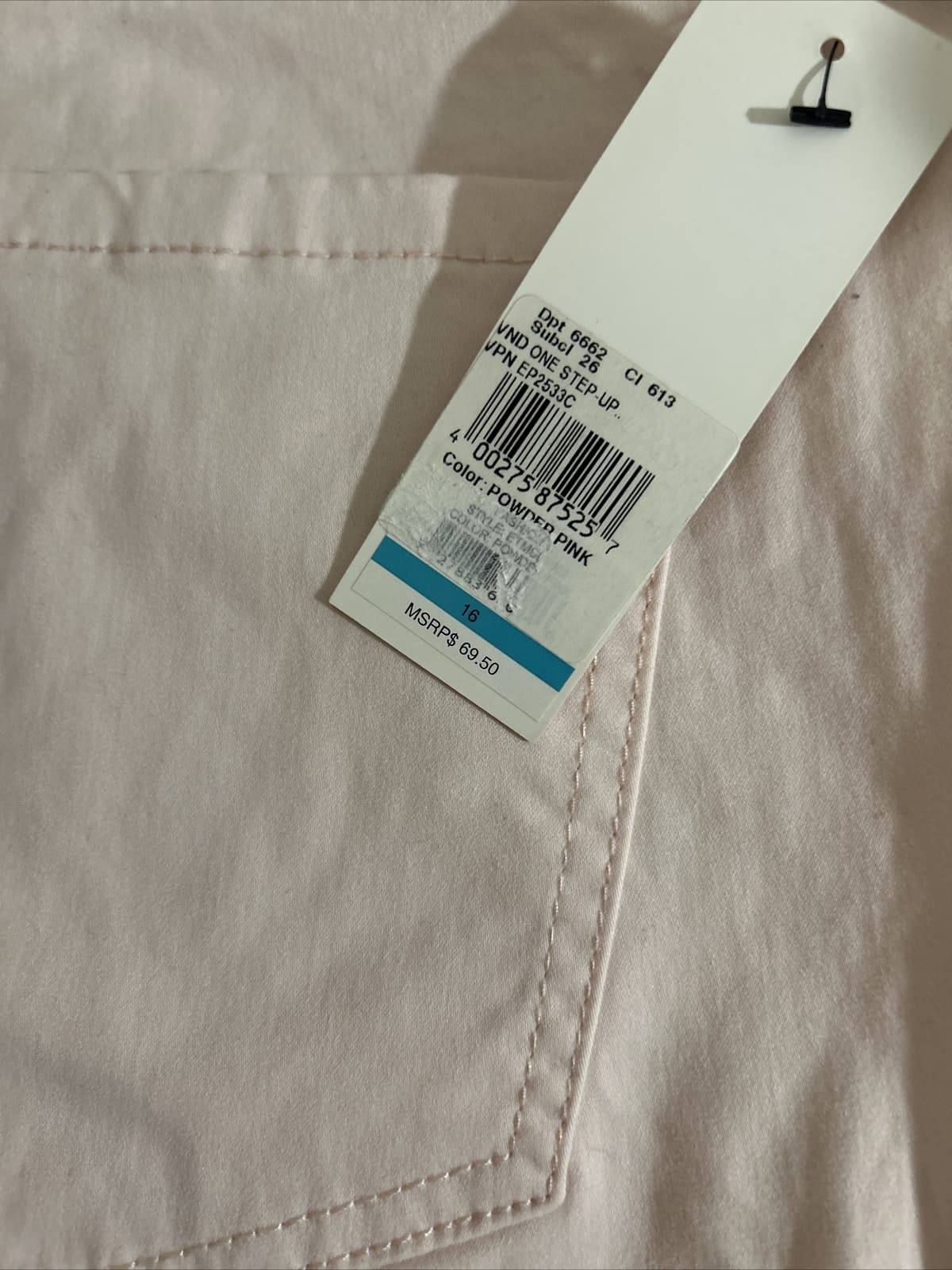 Womens ELLEN TRACY Refined Mid-rise Skinny Jeans Denim Pants Pink 16 - Thumbnail 4