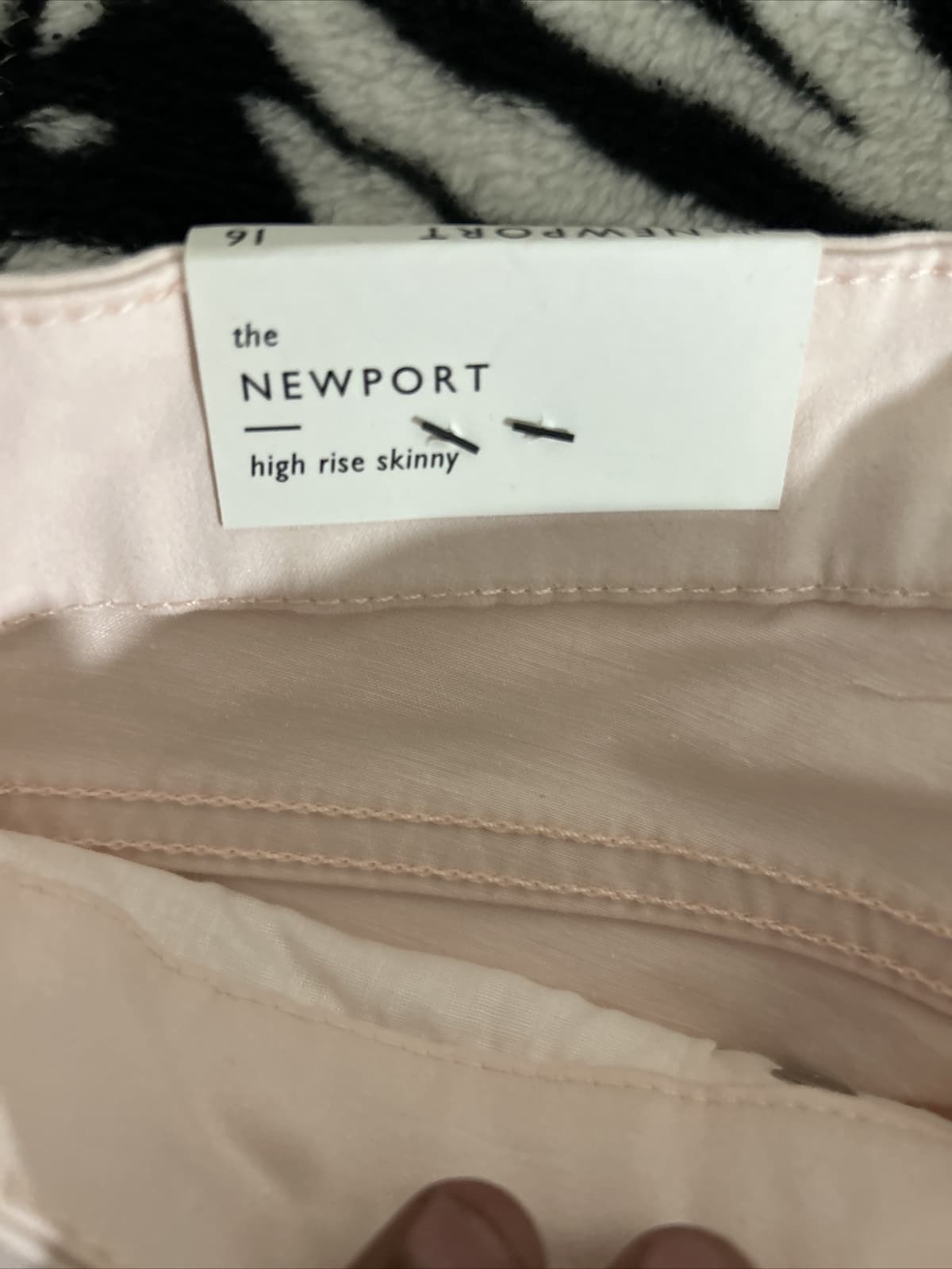 Womens ELLEN TRACY Refined Mid-rise Skinny Jeans Denim Pants Pink 16 - Thumbnail 6