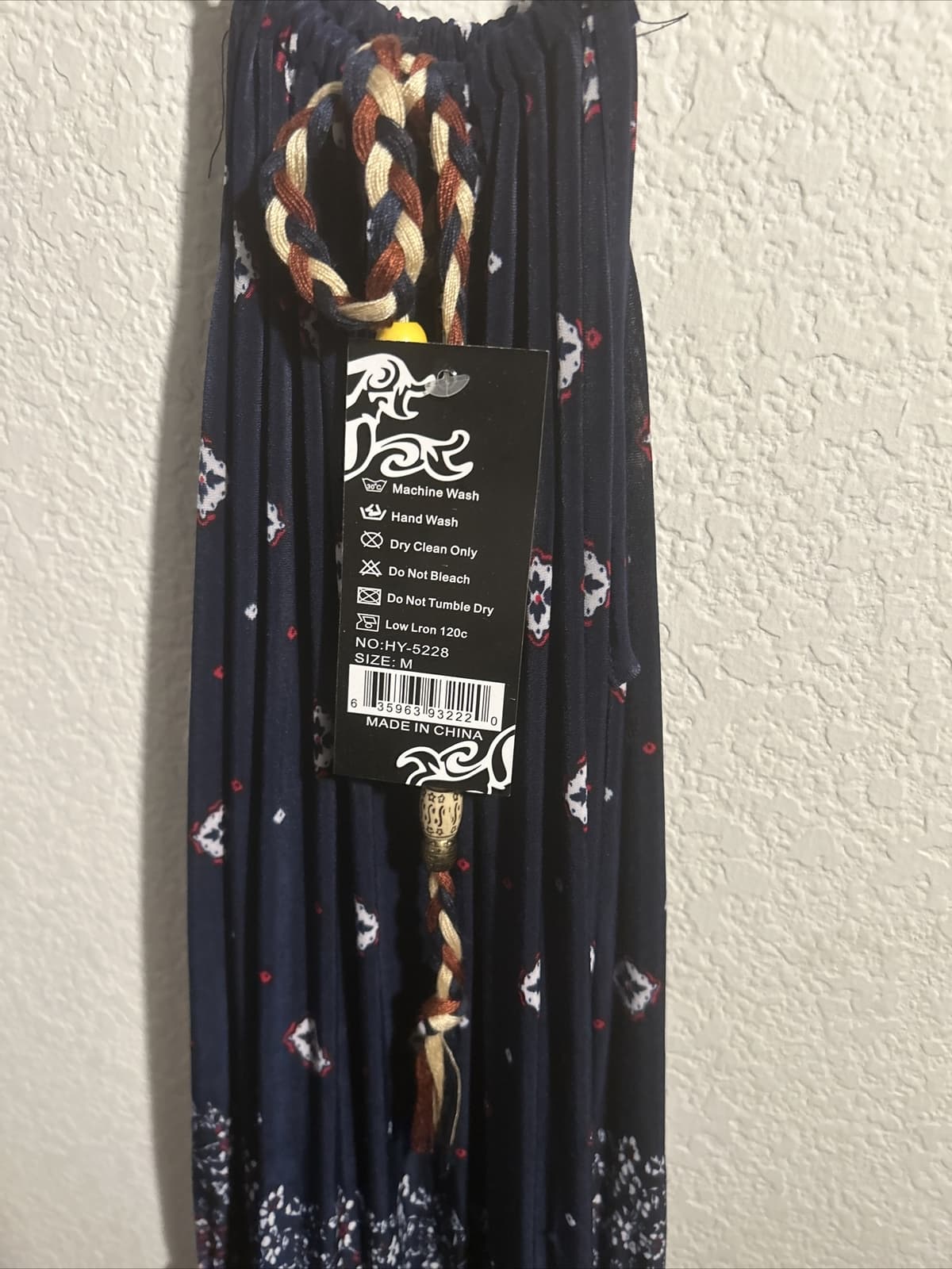 Women’s Hots Wings One Piece Pants Blue Multi Color With Pockets Medium Nwt - Thumbnail 2