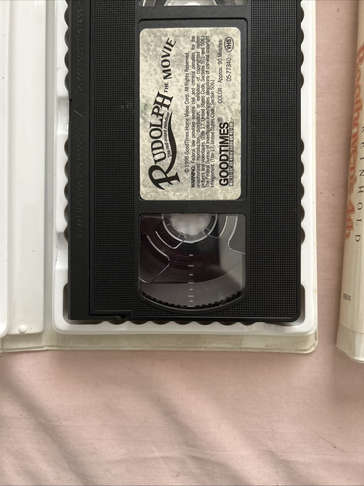 Lot Of 4 VHS Kids Movies babes in toyland the Muppet movie Beethoven’s Rudolph - Thumbnail 2