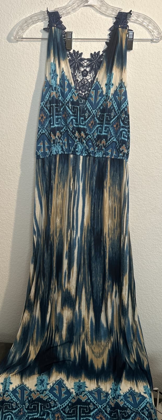 Women’s Hots Wing Summer Dress Sleeveless NWT L Long Dress