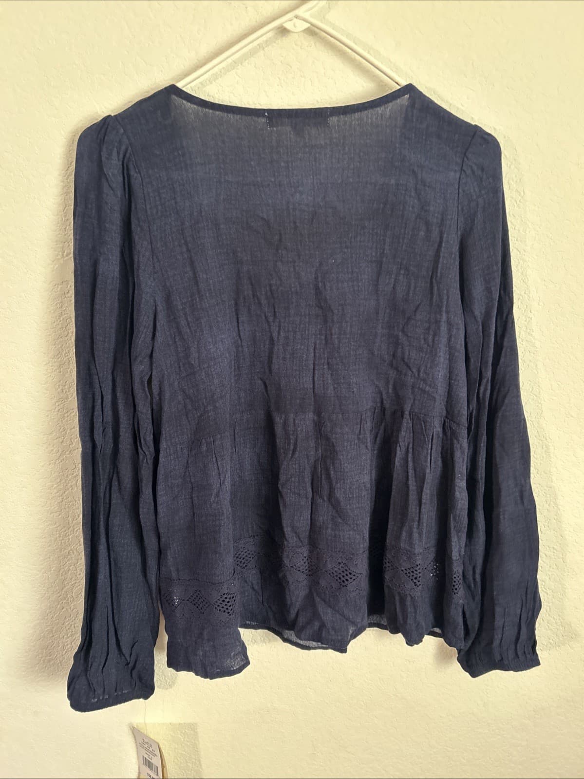 Women’s Navy Blue Top Large NWT Rewind $36 - Thumbnail 4