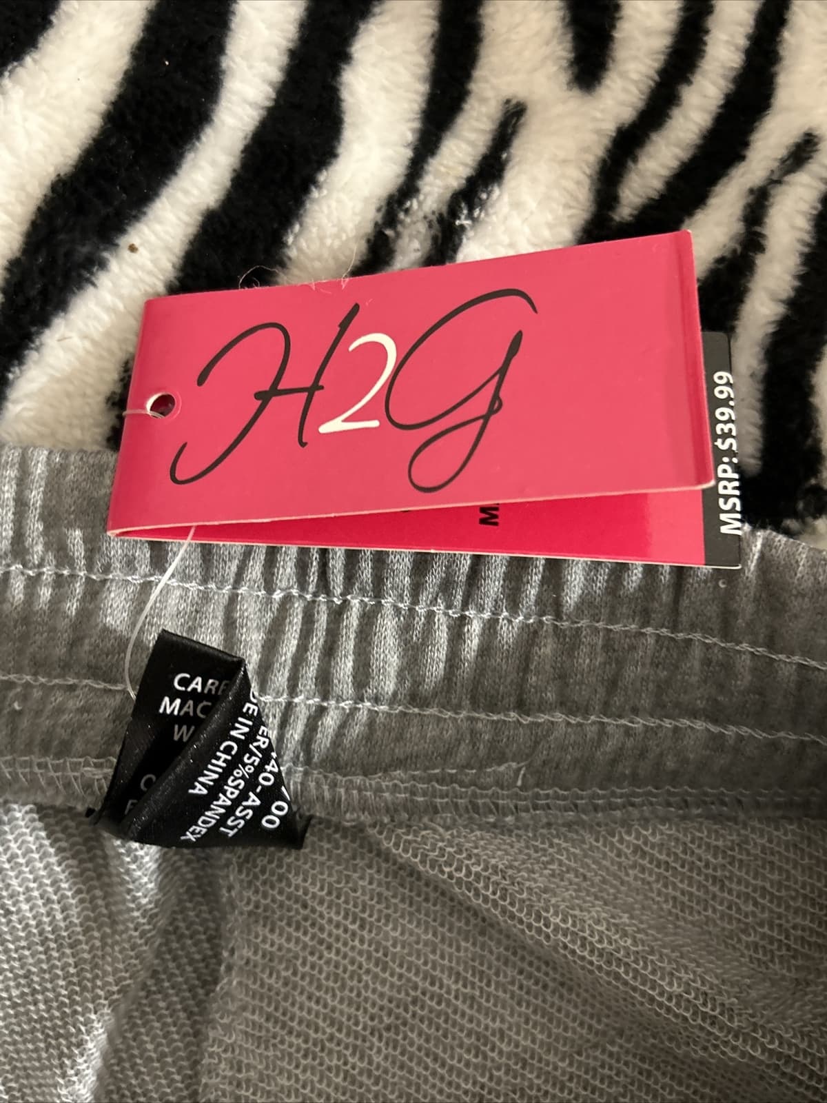 Women’s H2G Large Joggers Grey NWT - Thumbnail 4