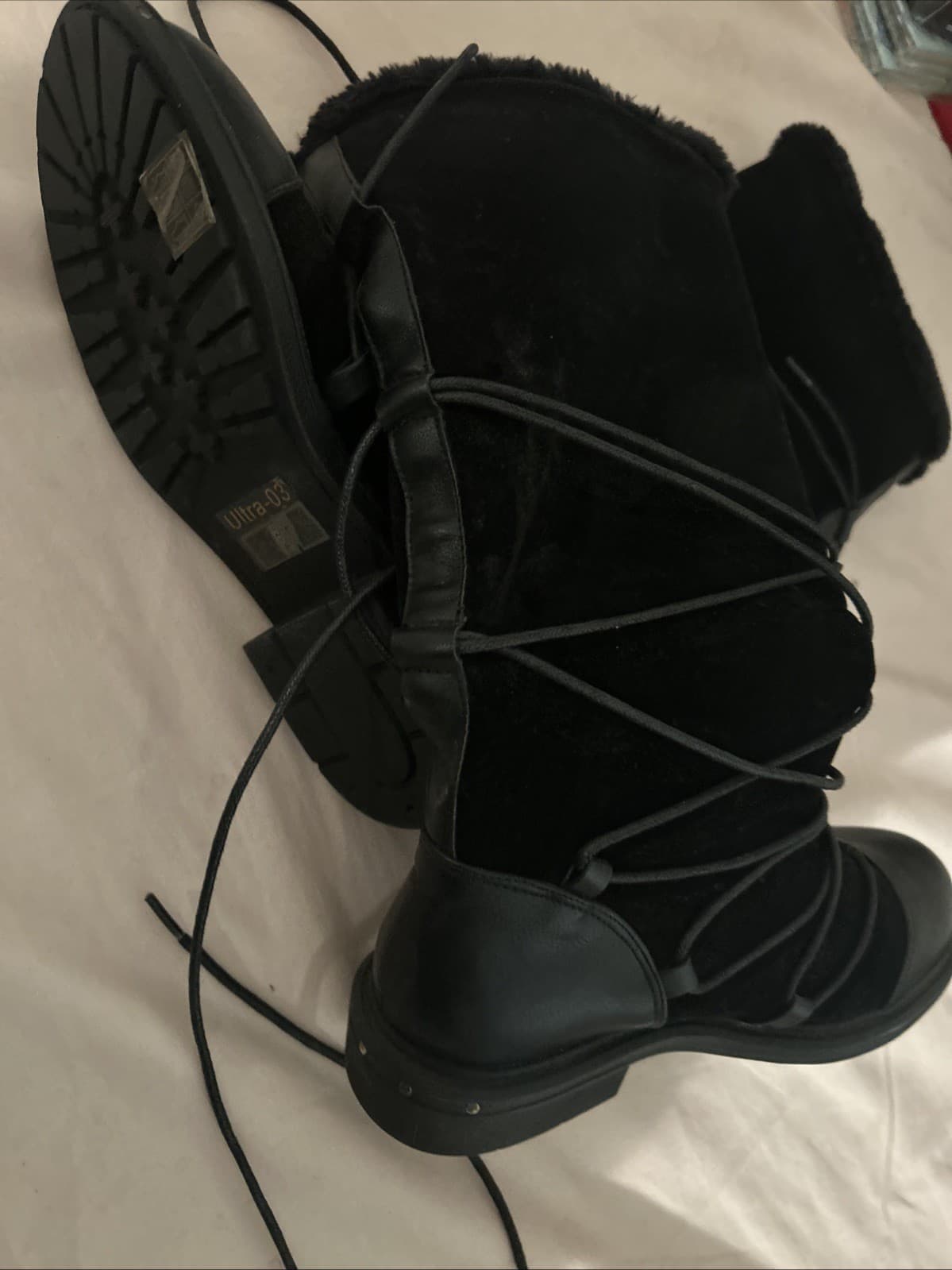 Women’s size 6 black boots new - Thumbnail 8