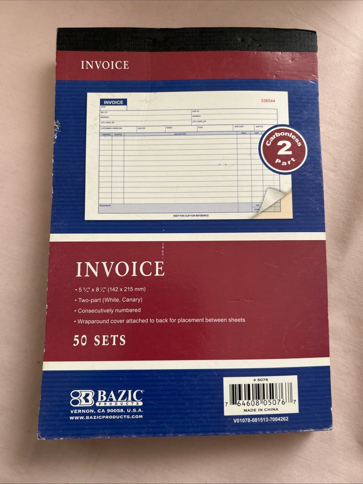 Bazic Products 5076 And 5075 Invoice Book And Sales Order