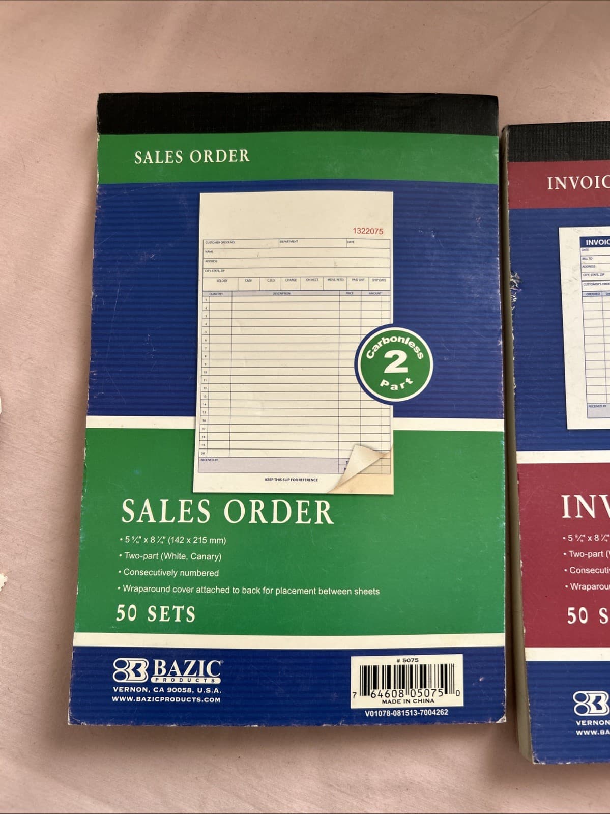 Bazic Products 5076 And 5075 Invoice Book And Sales Order - Thumbnail 3