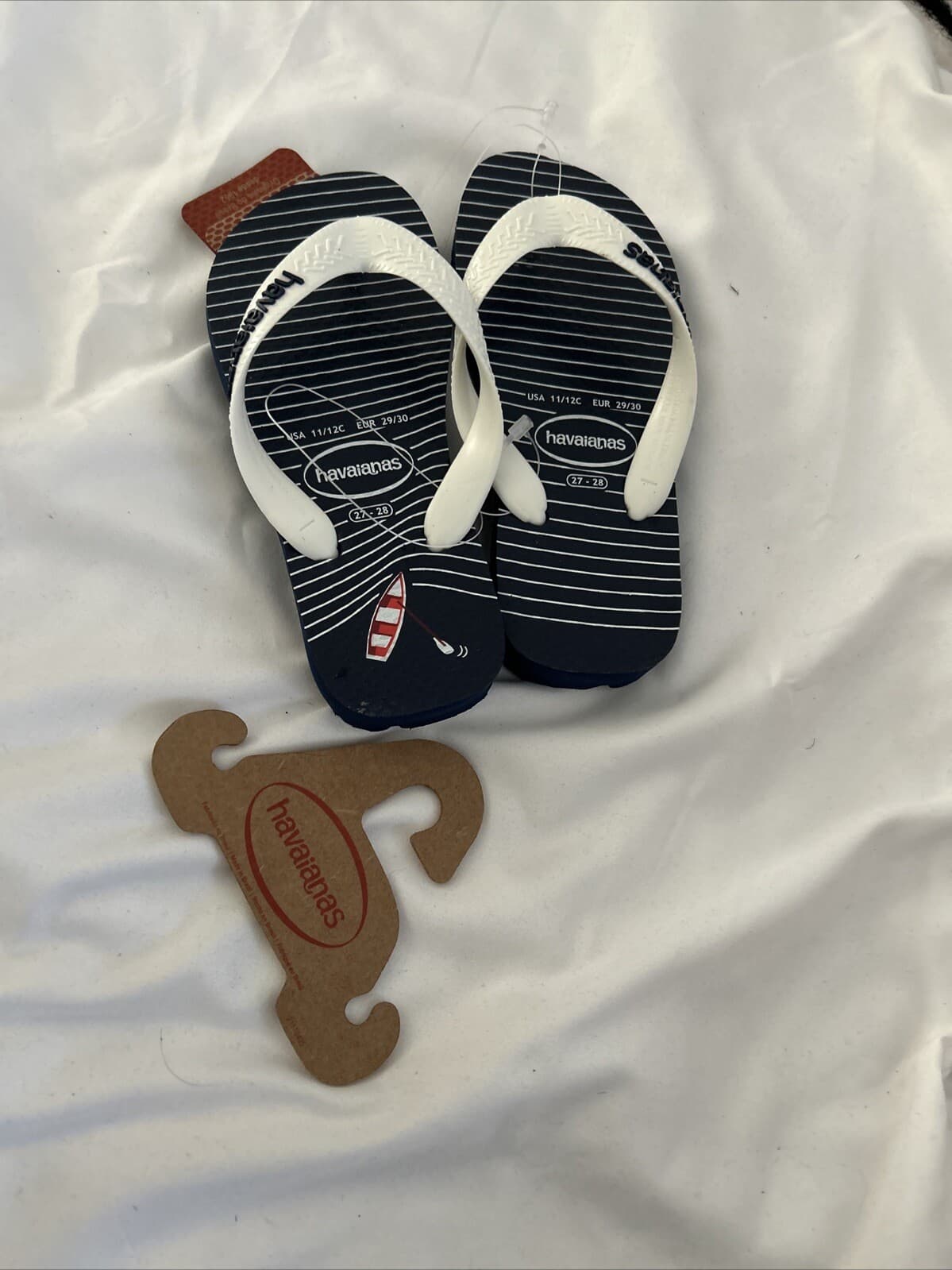 Havana’s Navy Ble/White Flip Flop 11/12c NWT Unisex - Thumbnail 3