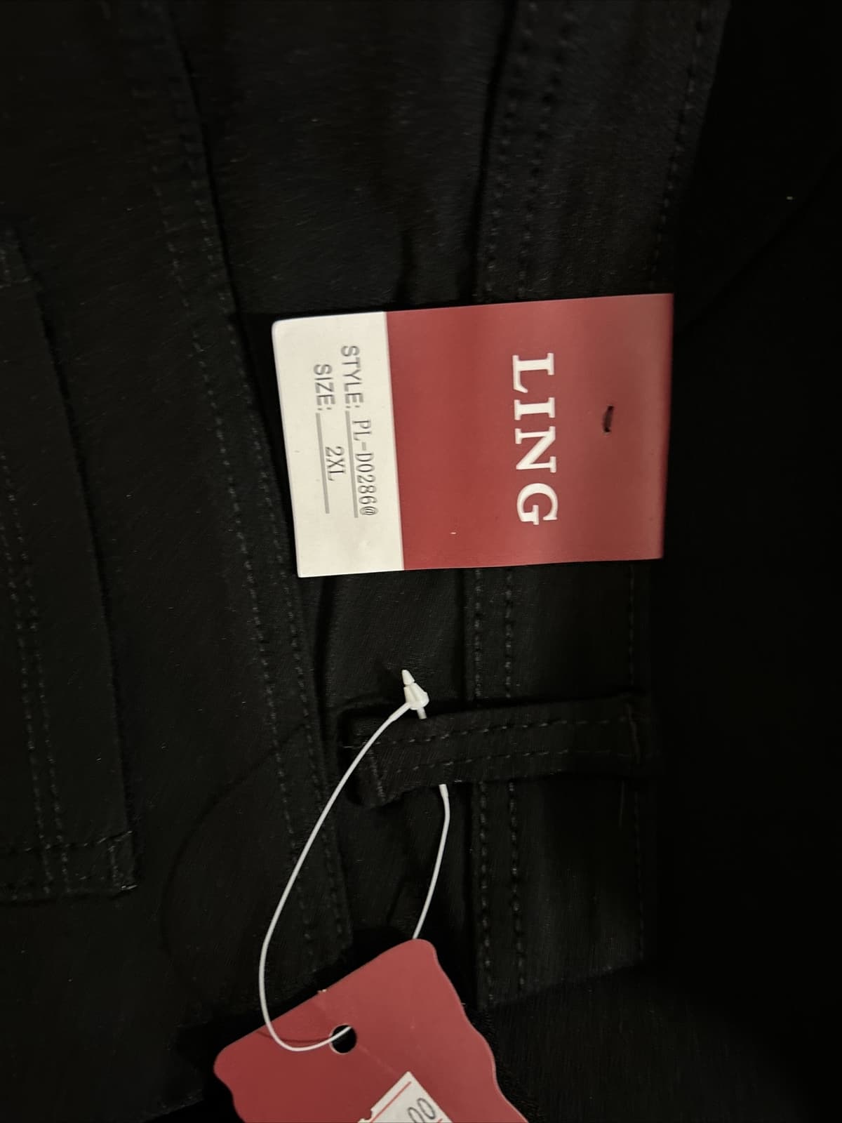 Women’s Ling Collections Skinny Jeans Black Stretch NWT 2xl - Thumbnail 6