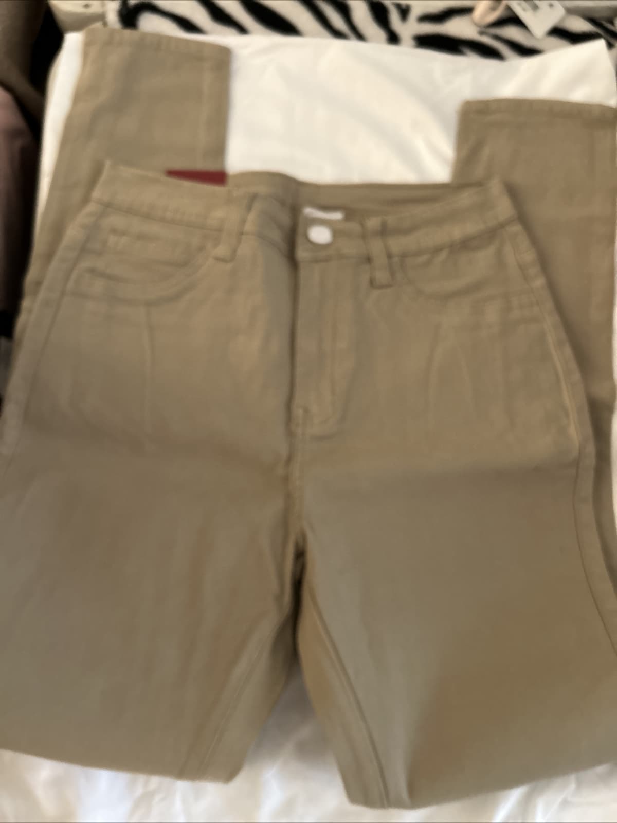 Women’s Ling Collections Skinny Jeans Khaki Stretch NWT 3xl - Thumbnail 2