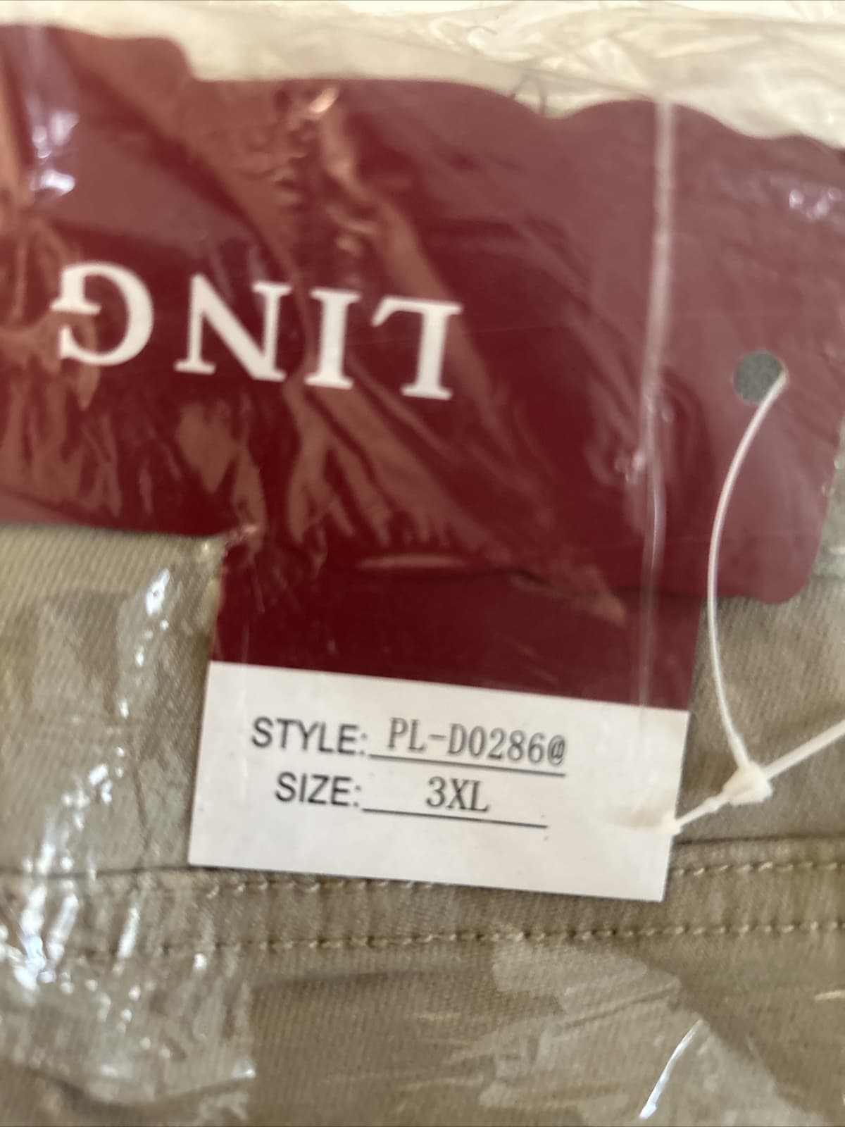 Women’s Ling Collections Skinny Jeans Khaki Stretch NWT 3xl - Thumbnail 6