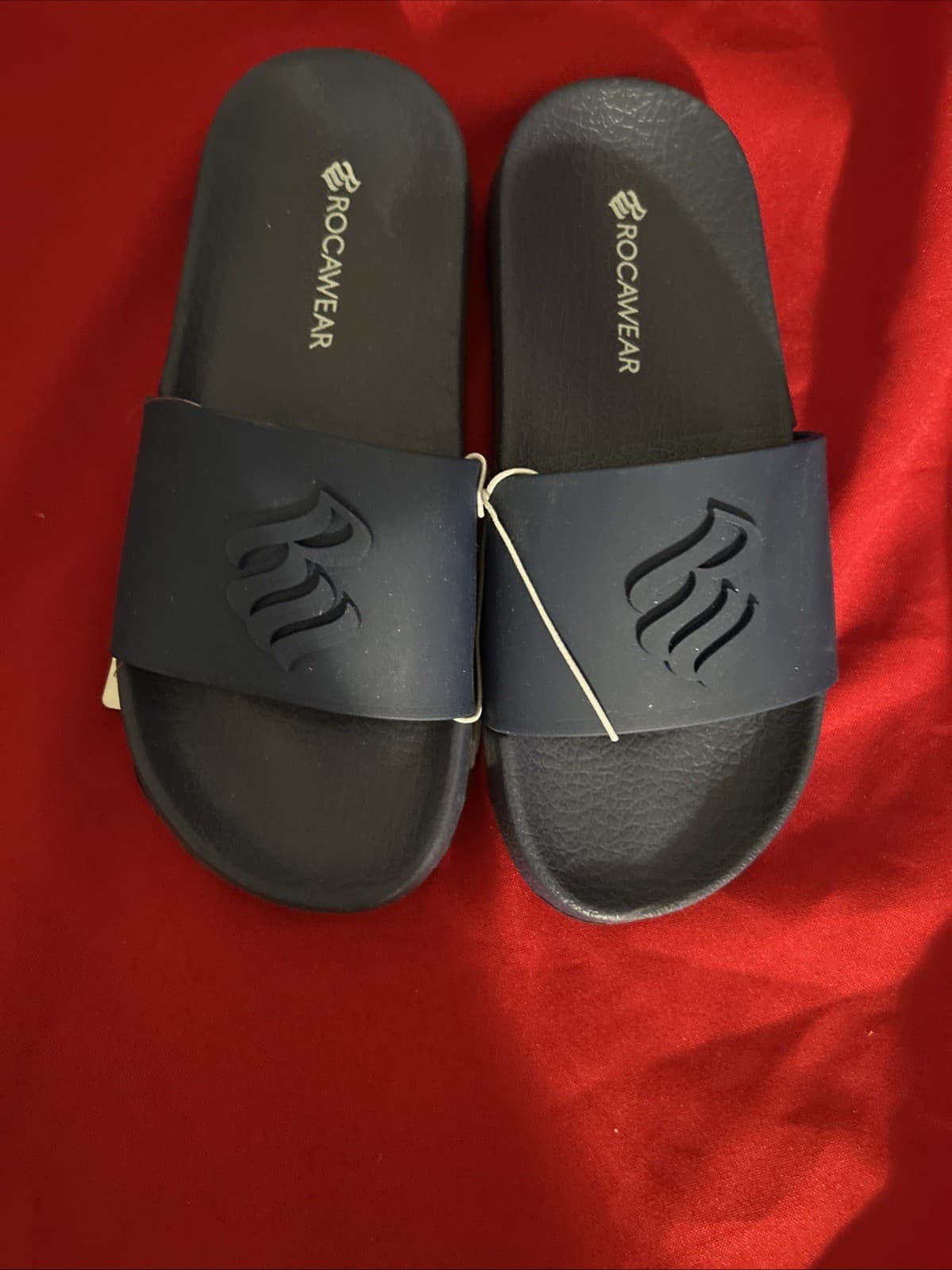 Kids Slides Blue Rocawear NWT Size 4 Slides Boys - Thumbnail 2