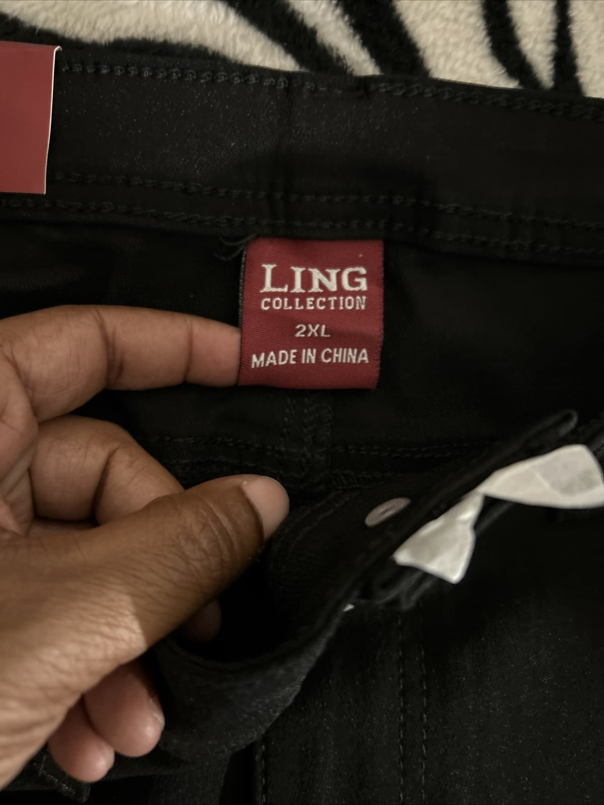 Women’s Ling Collections Skinny Jeans Black Stretch NWT 2xl - Thumbnail 3
