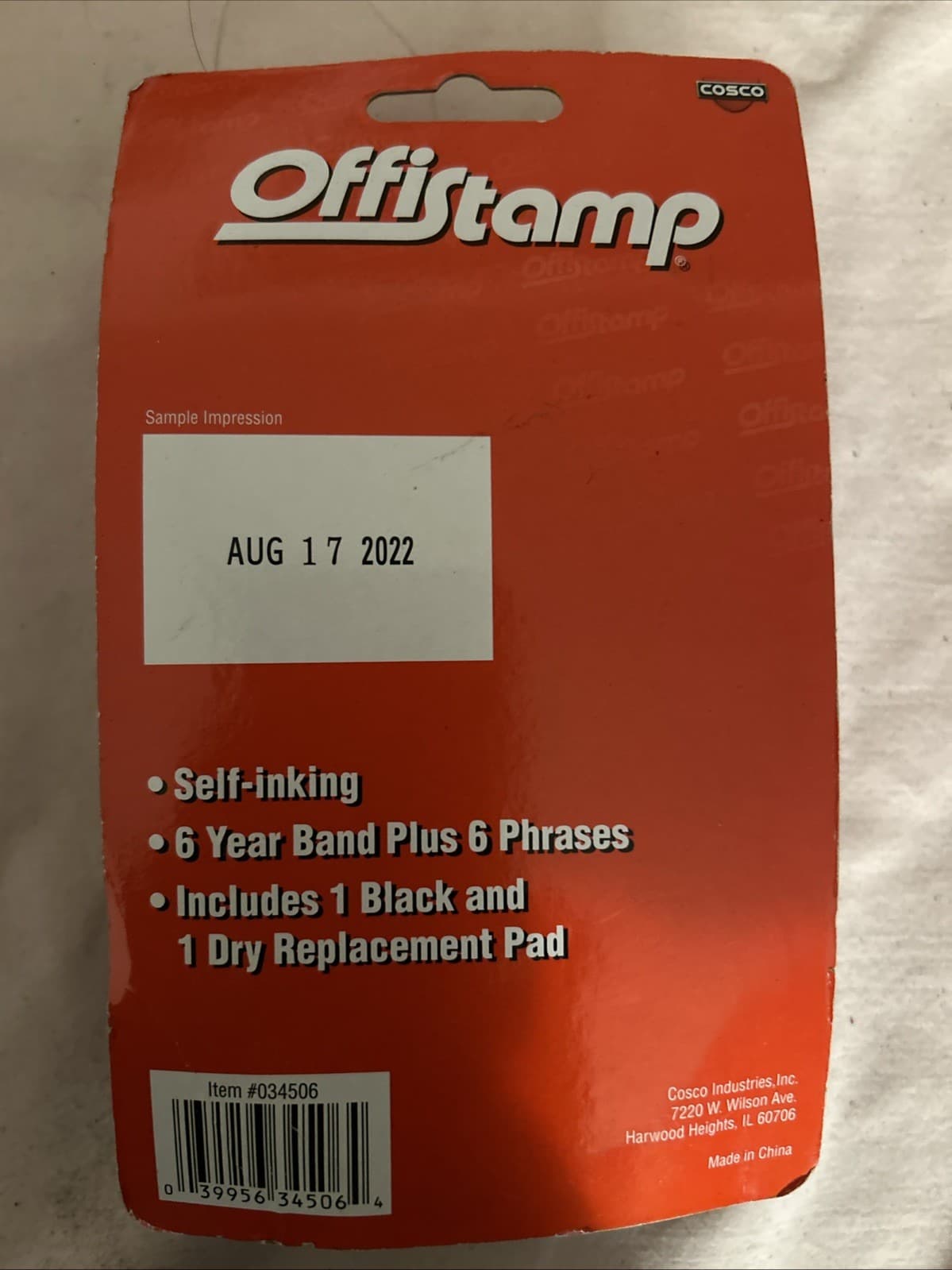 Offistamp - Cosco - Date Stamp - Self Inking - New - - Thumbnail 2