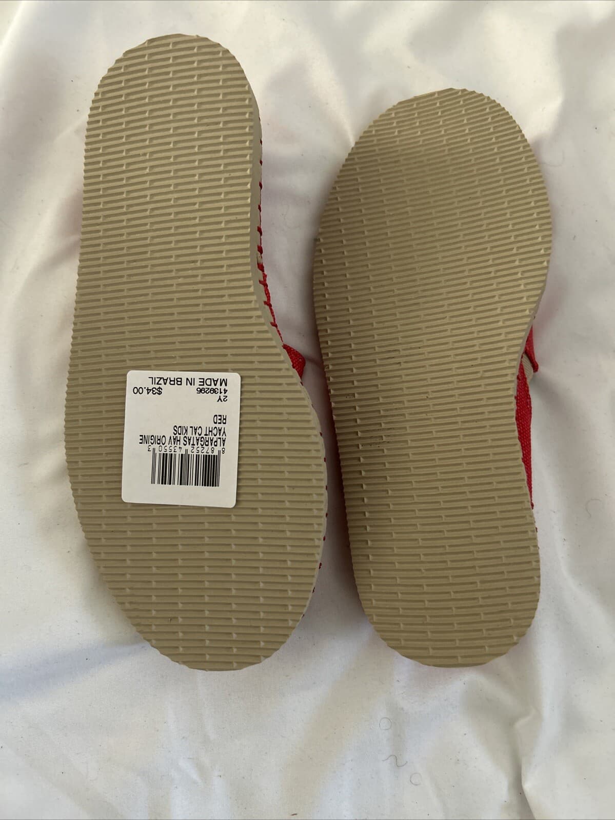 alpargatas Havaianas Yacht Cal Kids Red New Girls 2 Youth - Thumbnail 3
