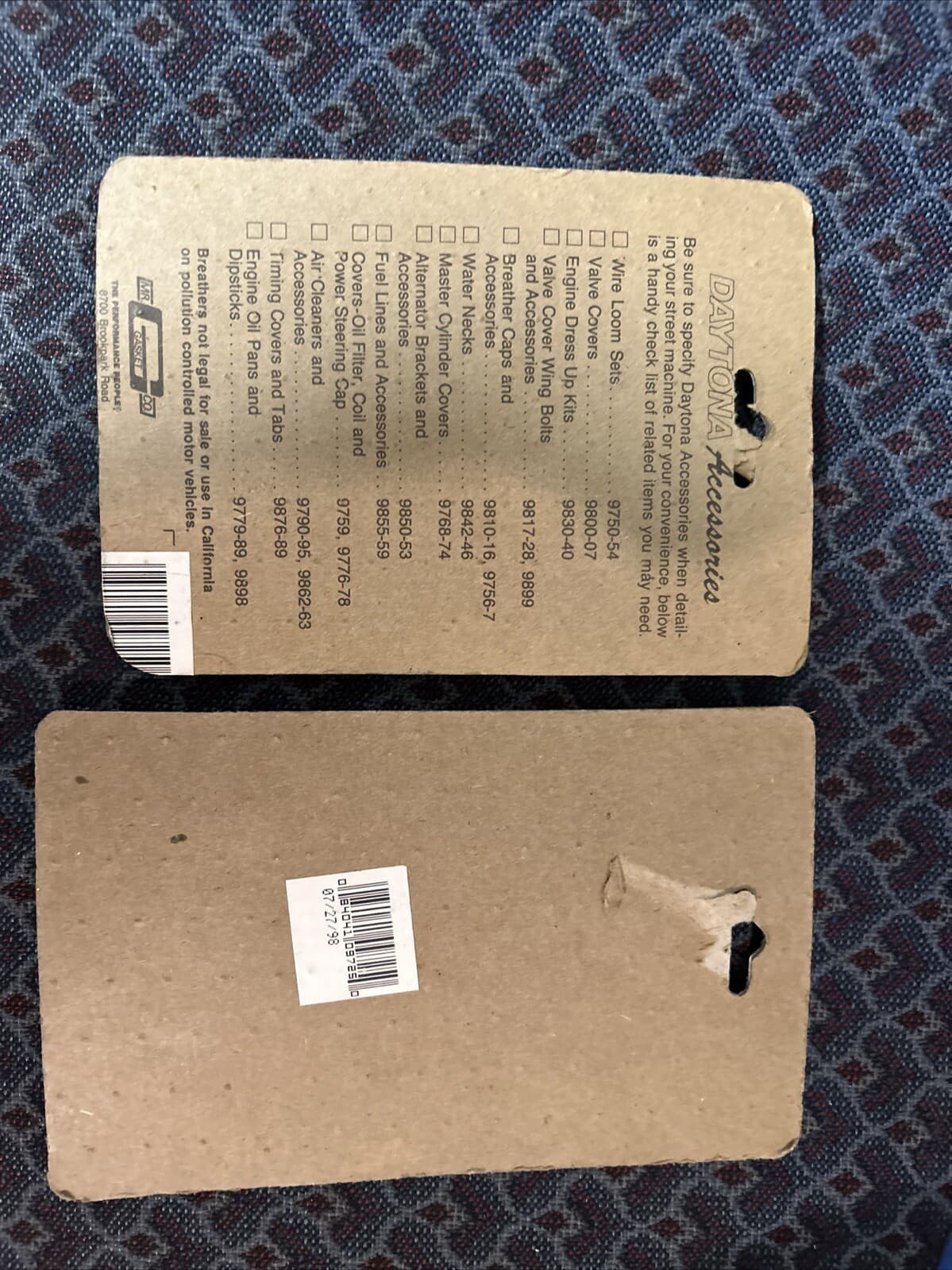 Daytona Mr. gasket valve cover clamp kit 260-351 W Ford engines New Lot Of 2 - Thumbnail 2