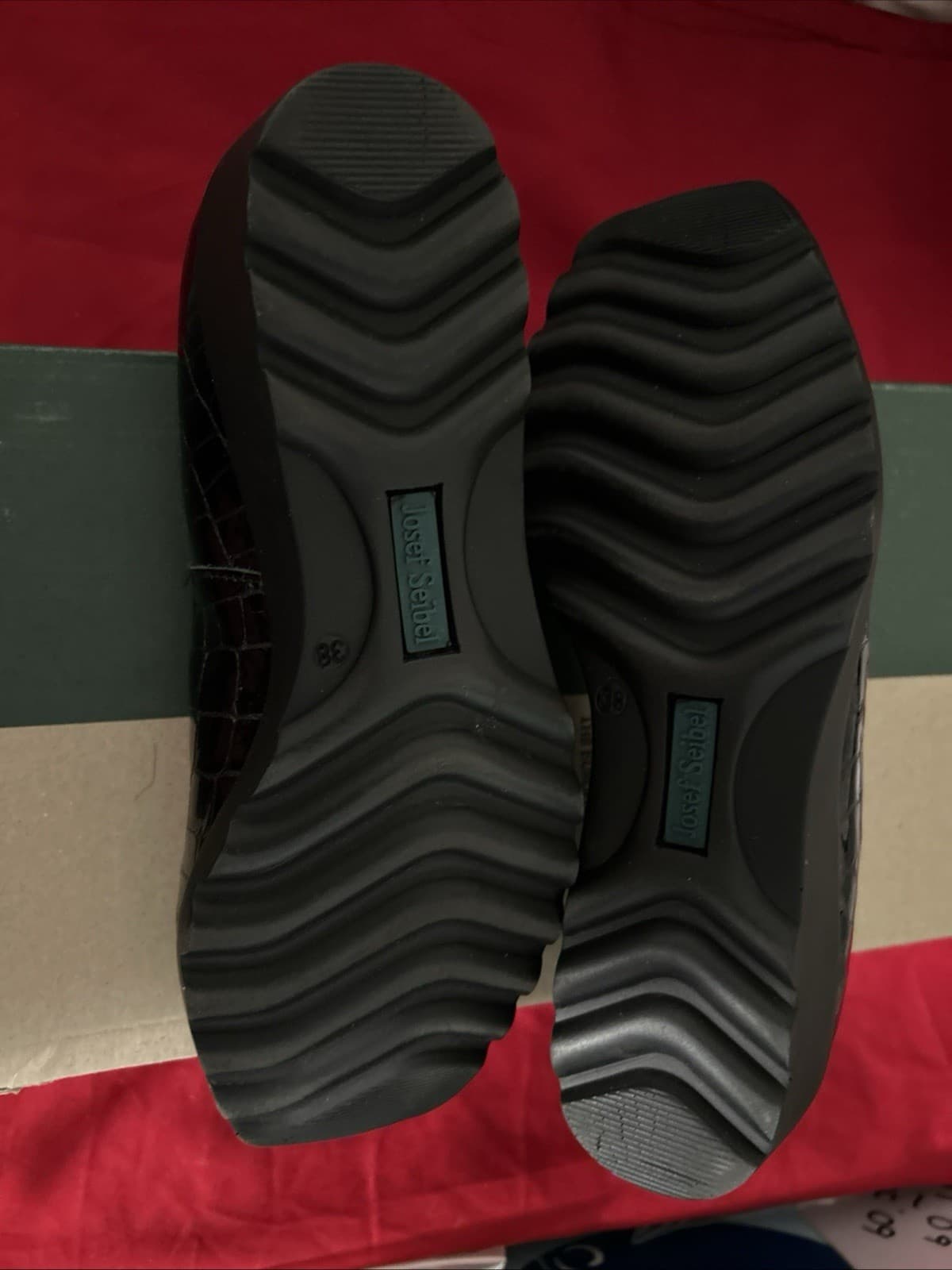 Josef Seidel Women’s 38 Black Kroko Shoes - Thumbnail 5