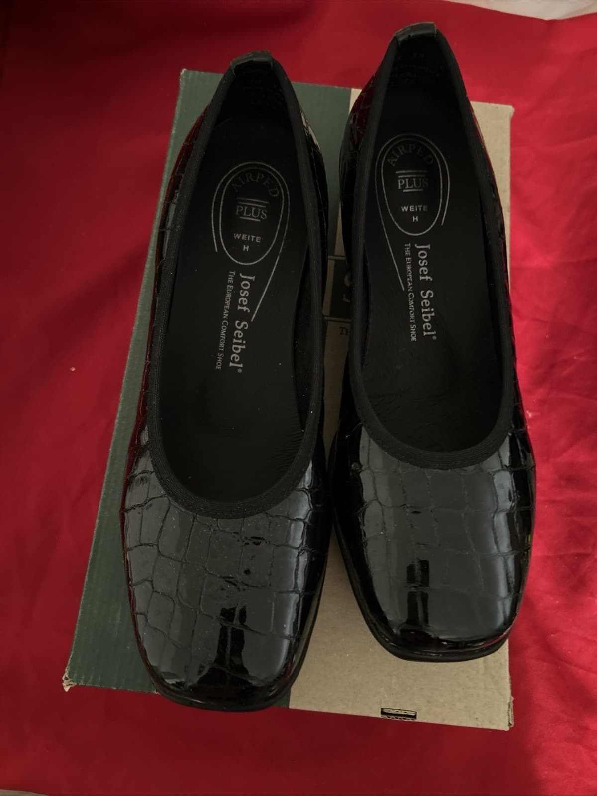 Josef Seidel Women’s 38 Black Kroko Shoes - Thumbnail 6