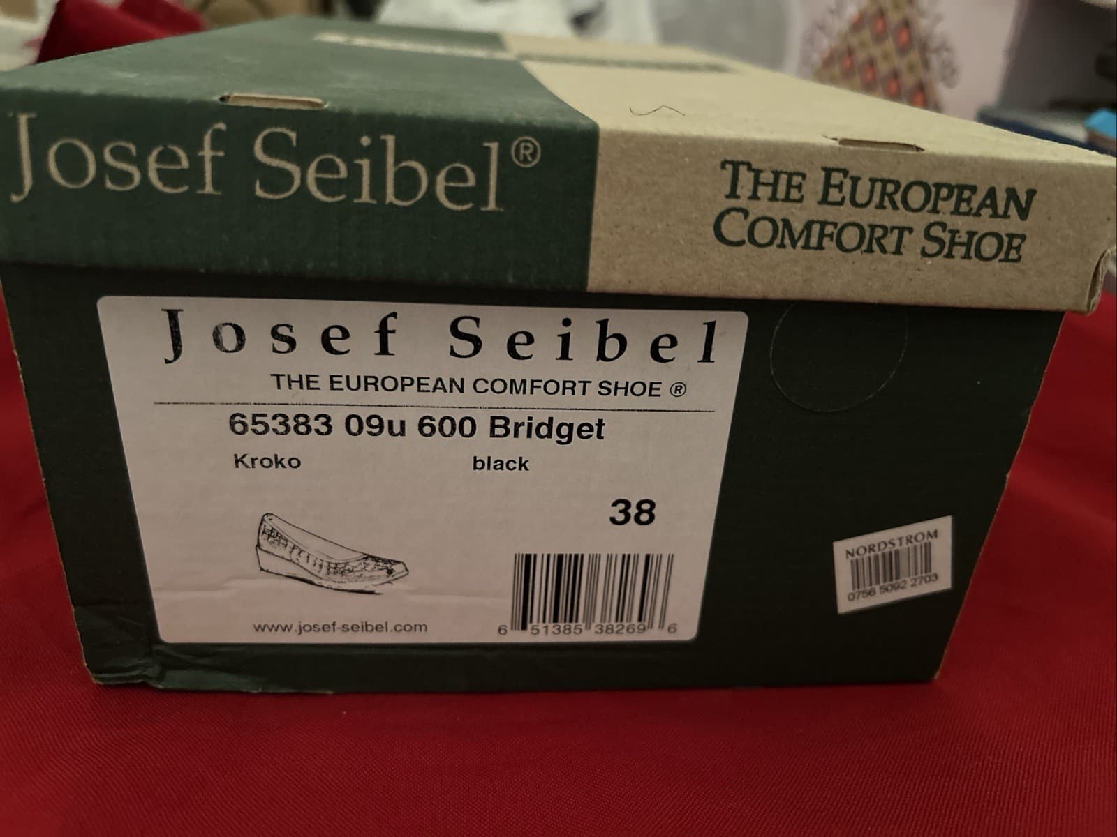 Josef Seidel Women’s 38 Black Kroko Shoes - Thumbnail 3