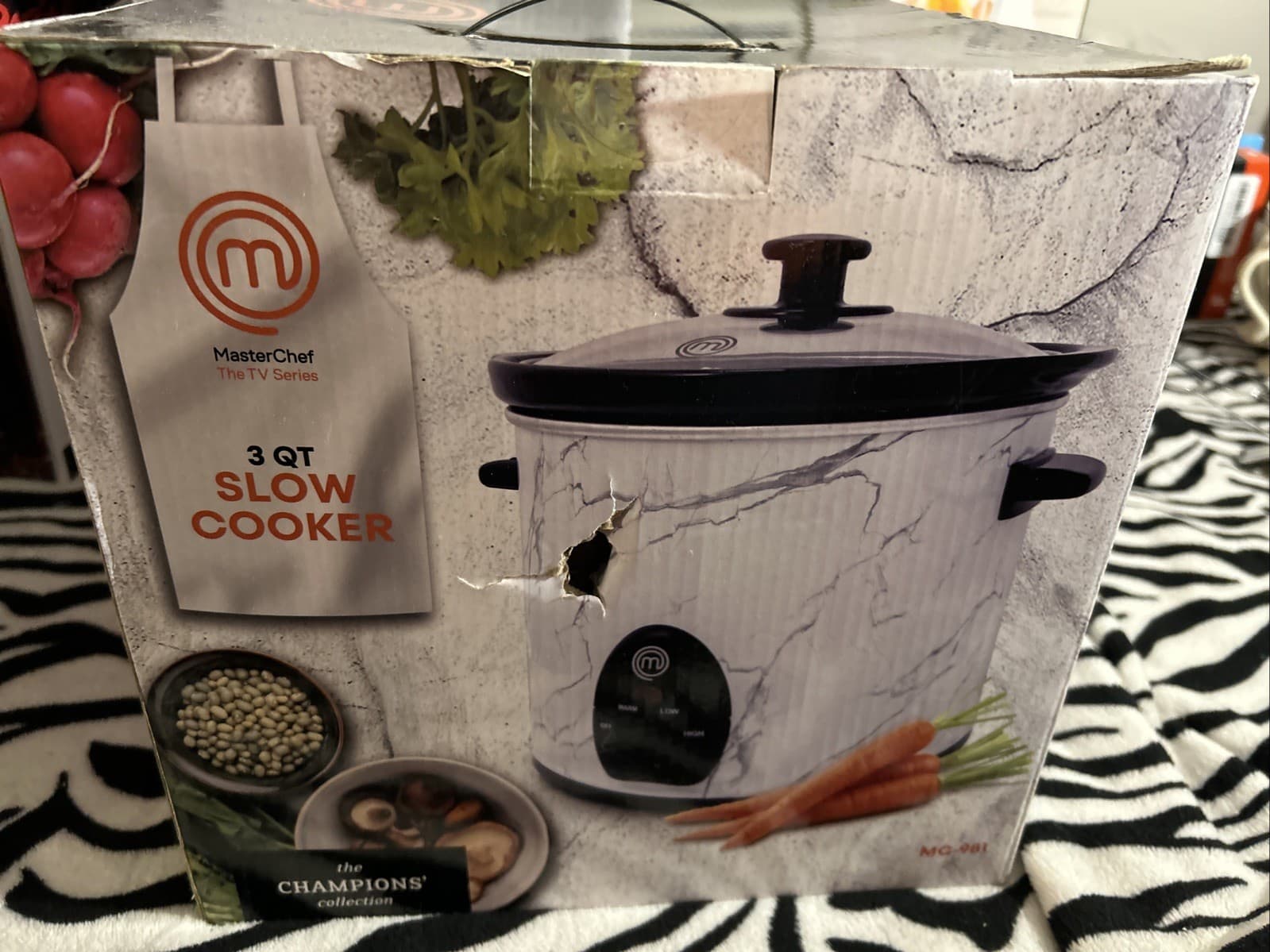 Master Chef 3 Qt Slow Cooker MC-981 NEW Box Damaged - Thumbnail 5