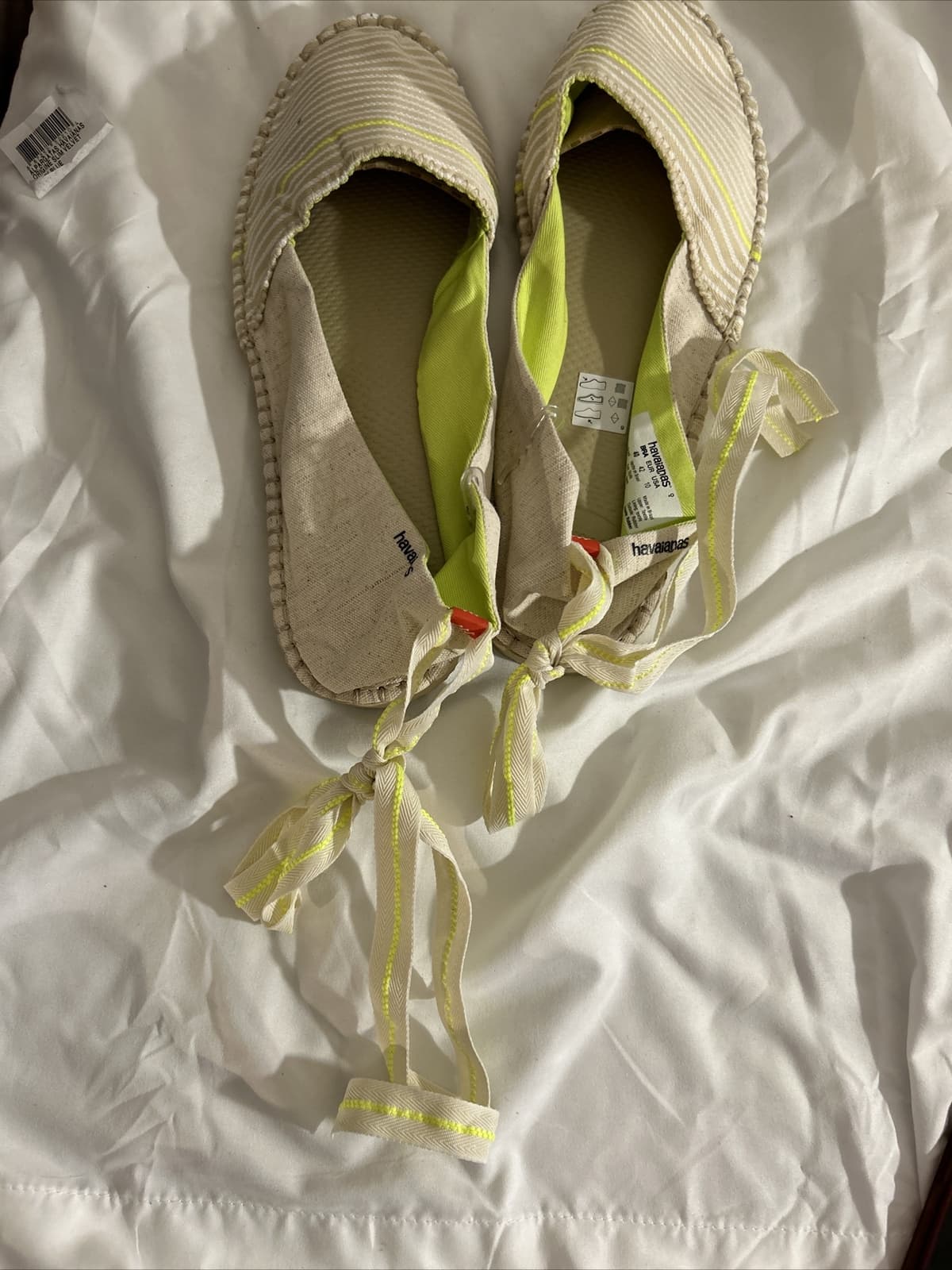 Havaianas Alpargatas (Espadrilles) Beige And Neon 7W/6M Unisex - Thumbnail 2