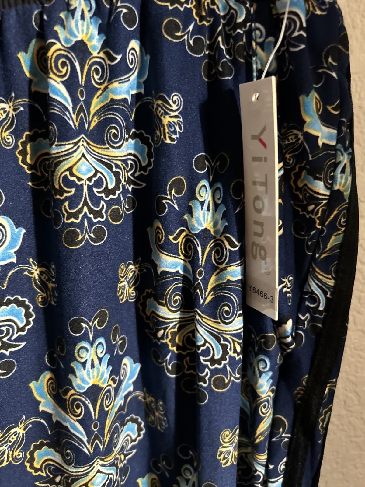 Women’s Joggers NWT L/Xl Blue Multi Color - Thumbnail 2