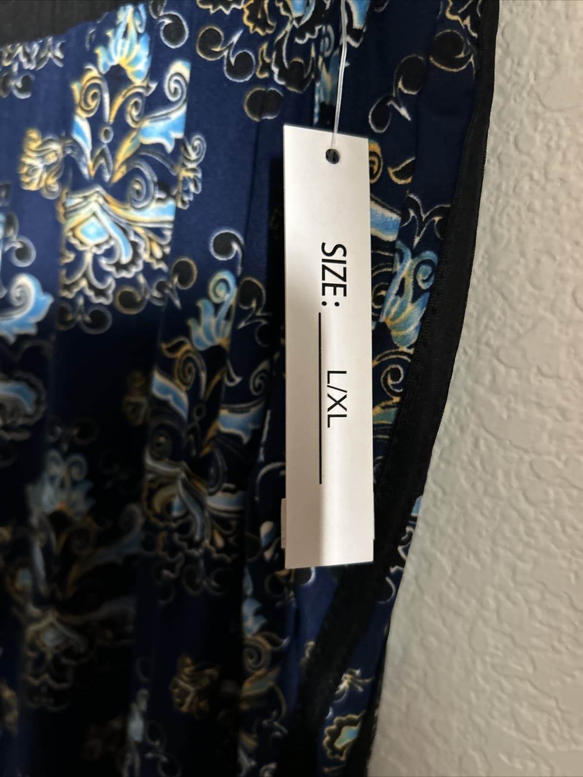 Women’s Joggers NWT L/Xl Blue Multi Color - Thumbnail 3