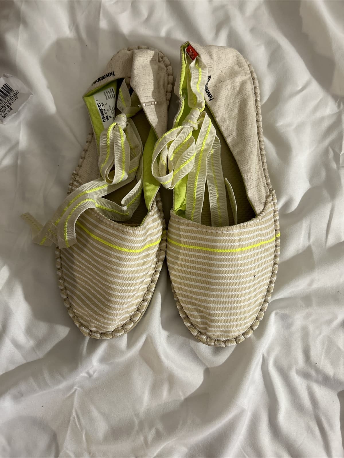 Havaianas Alpargatas (Espadrilles) Beige And Neon 6W/5M Unisex
