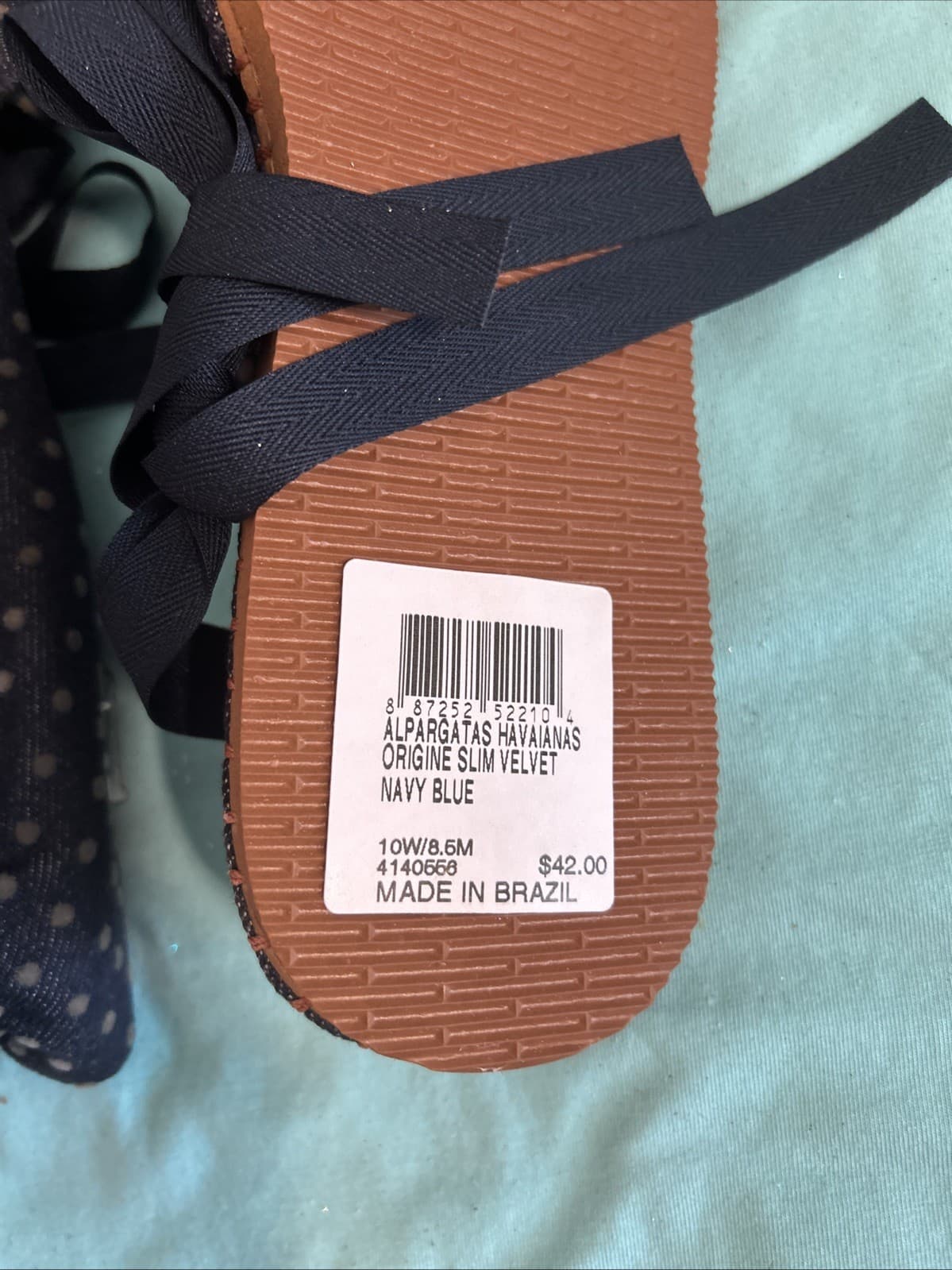 Havaianas Alpargatas Navy Blue 10W/8.5M NWT Unisex - Thumbnail 4
