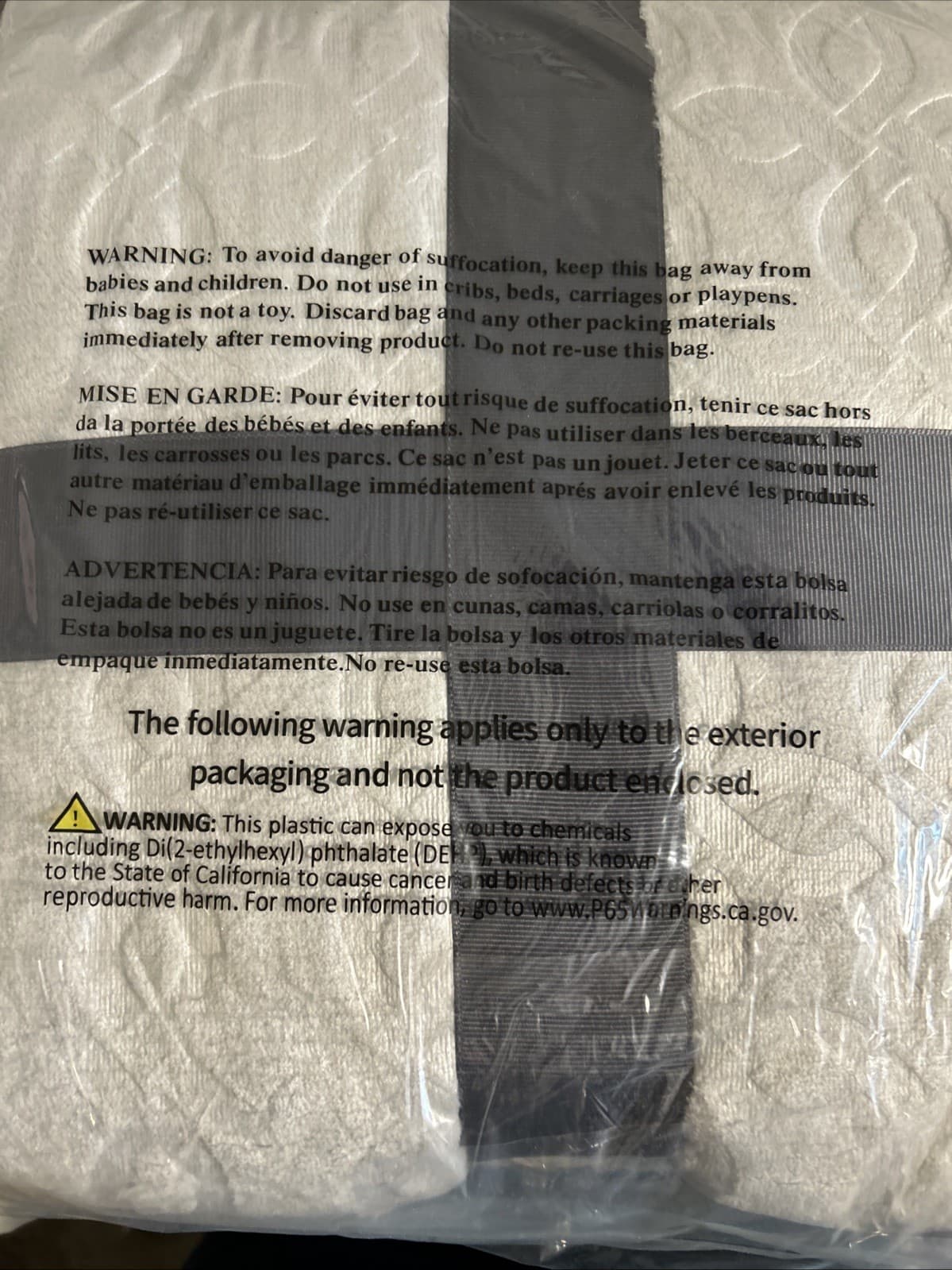 Lot Of 2 Bella Russo Dreamers Collection Flannel Throw Blanket Gray New - Thumbnail 2