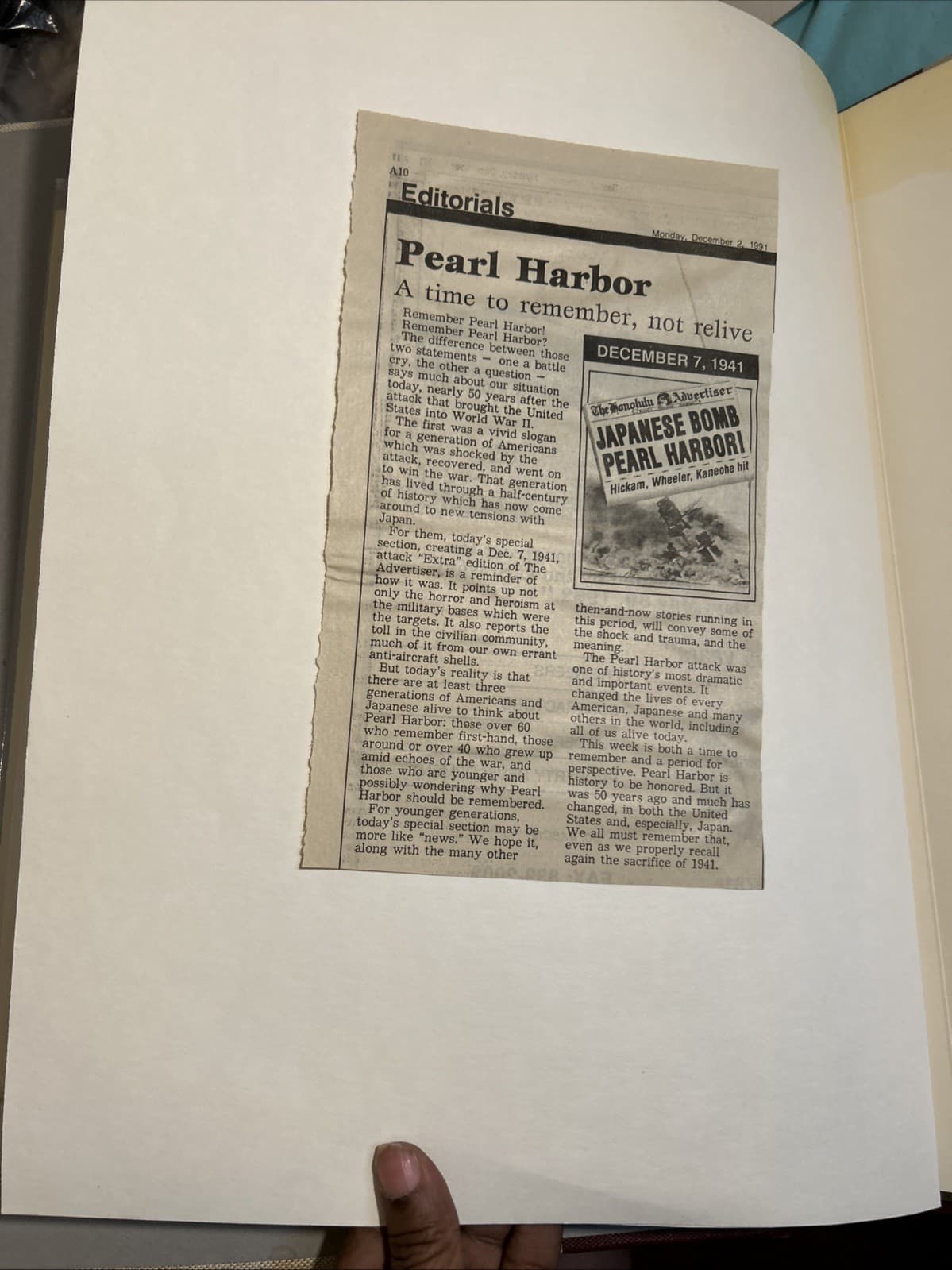 Clippings Of The Pearl Harbor 1941-1991 - Thumbnail 23