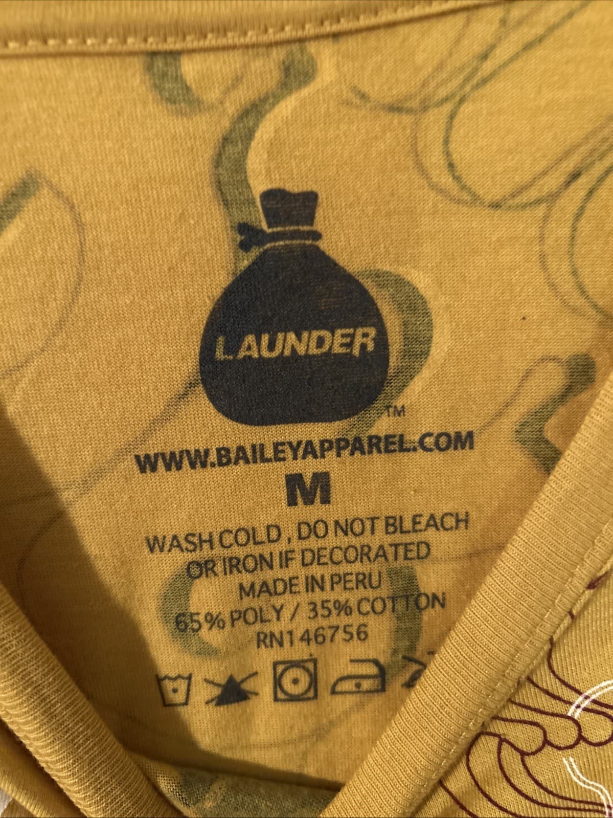 Men’s Medium Long Sleeve Shirt NWOT Launder Drip - Thumbnail 2
