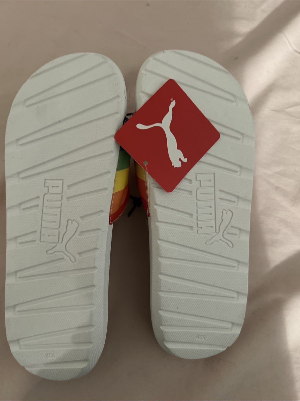 PUMA Cool Cat Slides Sandals Rainbow Casual Women's Size 6 - Thumbnail 2