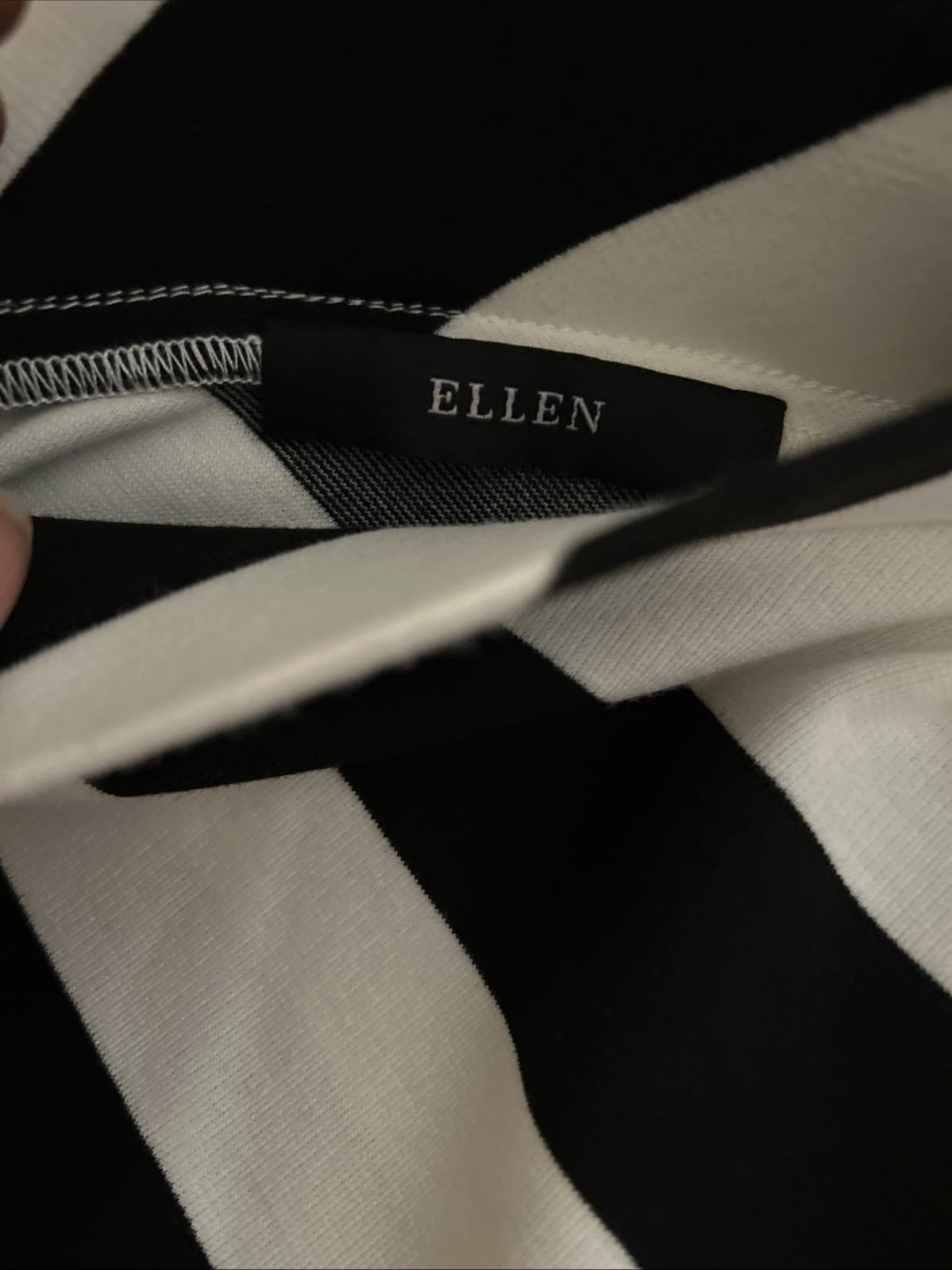 Women Ellen Black And White flared Skirt NWOT 18 In Waist - Thumbnail 3