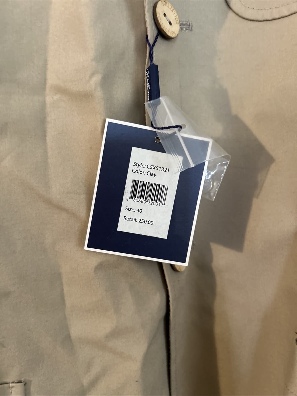 Men’s Sean John blazer Size 40 Clay NWT - Thumbnail 2