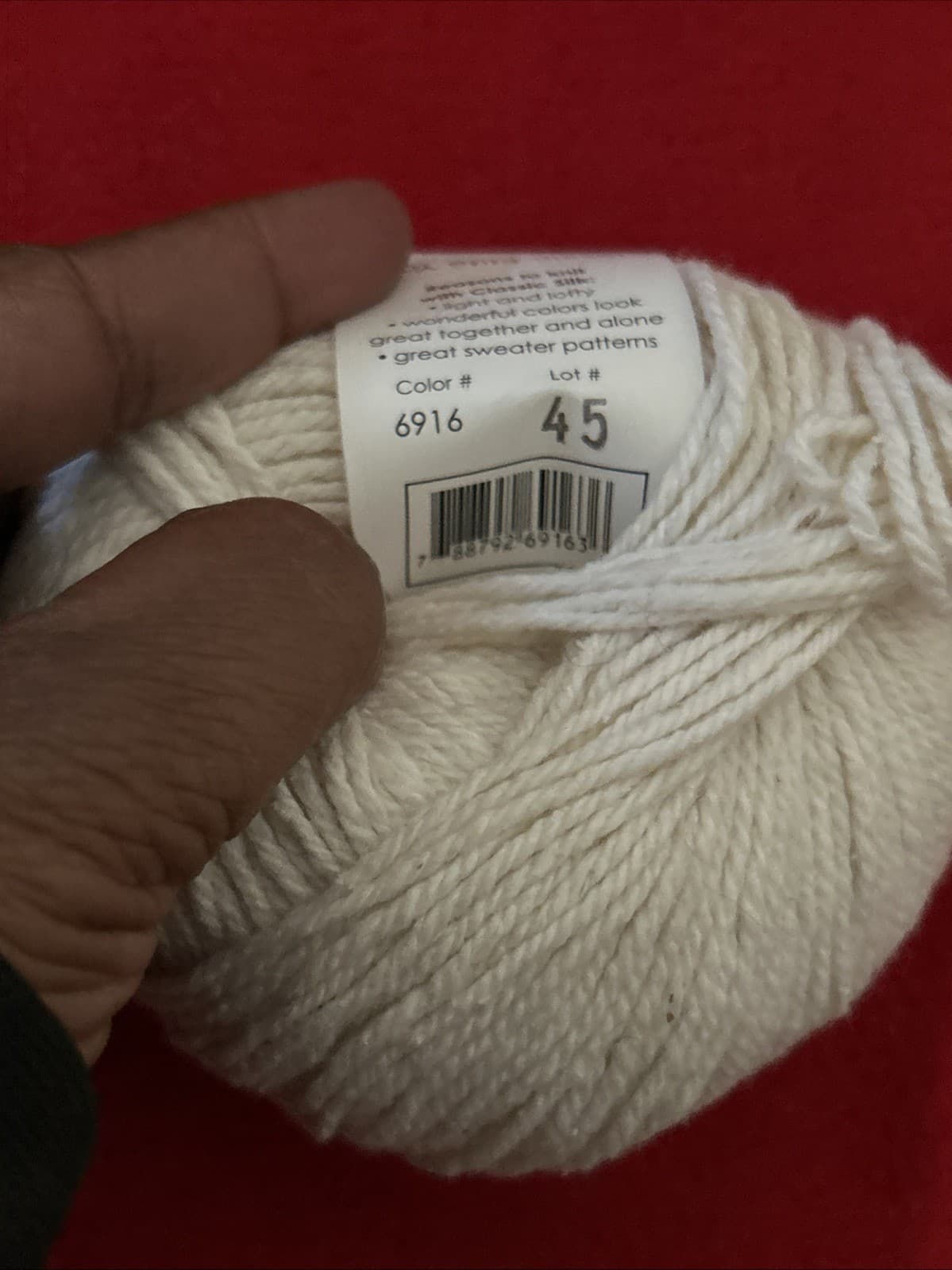 Classic Elite Yarn Classic Silk NWT 135 Yards Ivory - Thumbnail 5