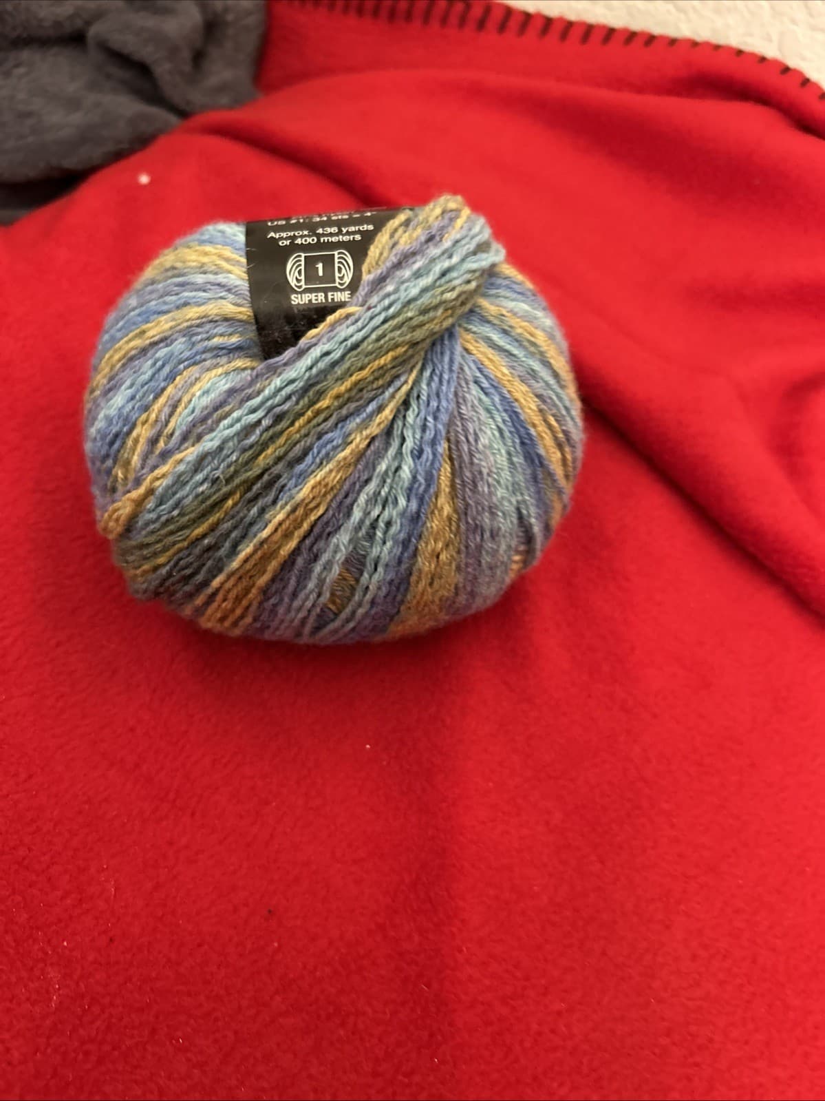 Ty-Dy Socks Skinny Stripes Yarn Color 2666 Knit One Crochet Too 436 Yards - Thumbnail 4