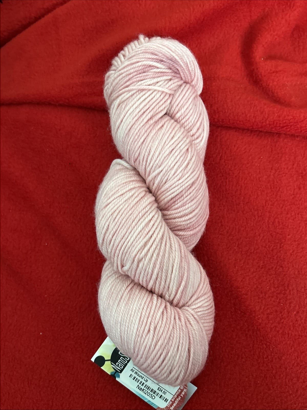 Nano Stitch Labs Yarn NWT Naki205D 100% Superwash Merino Wool 231 Yards Pink - Thumbnail 4