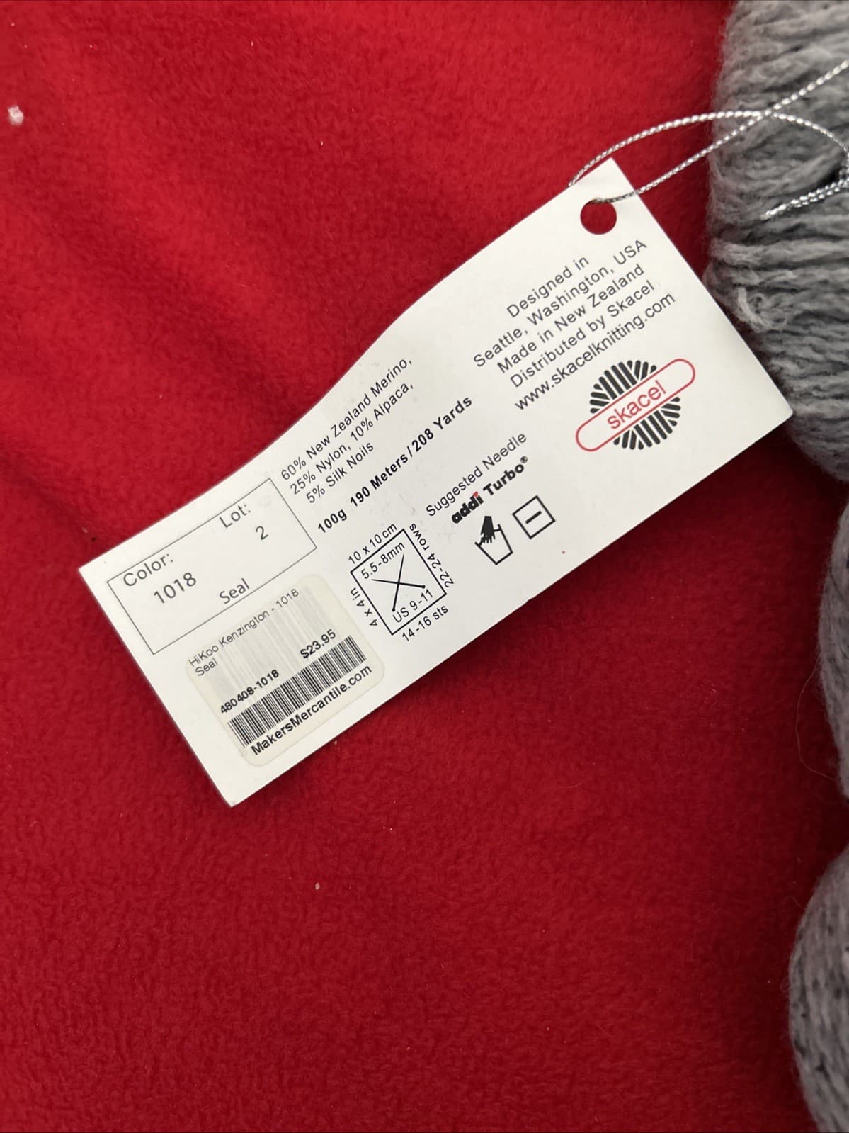 Kensington Yarn NWT Color 1018 208 Yards From New Zealand By Hikoo - Thumbnail 3