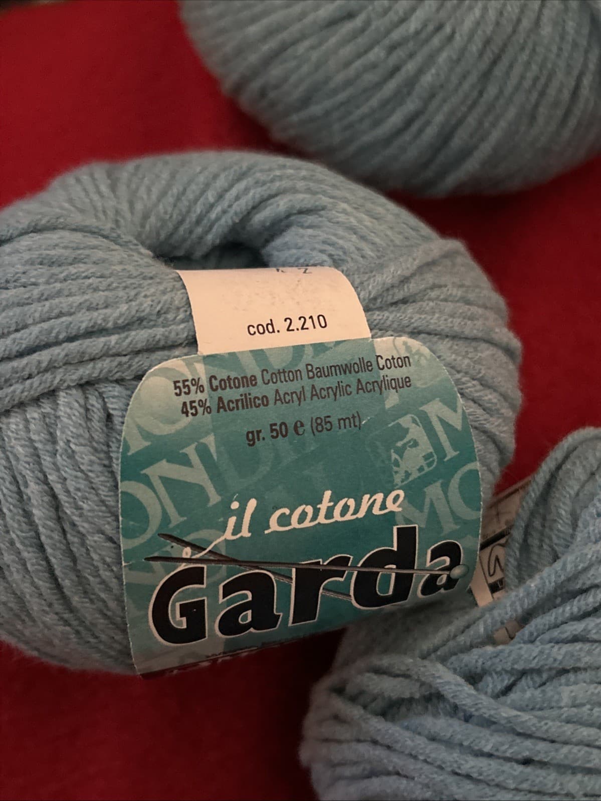 Lot Of 7 Garda Mondial Yarn NWT Blue - Thumbnail 4
