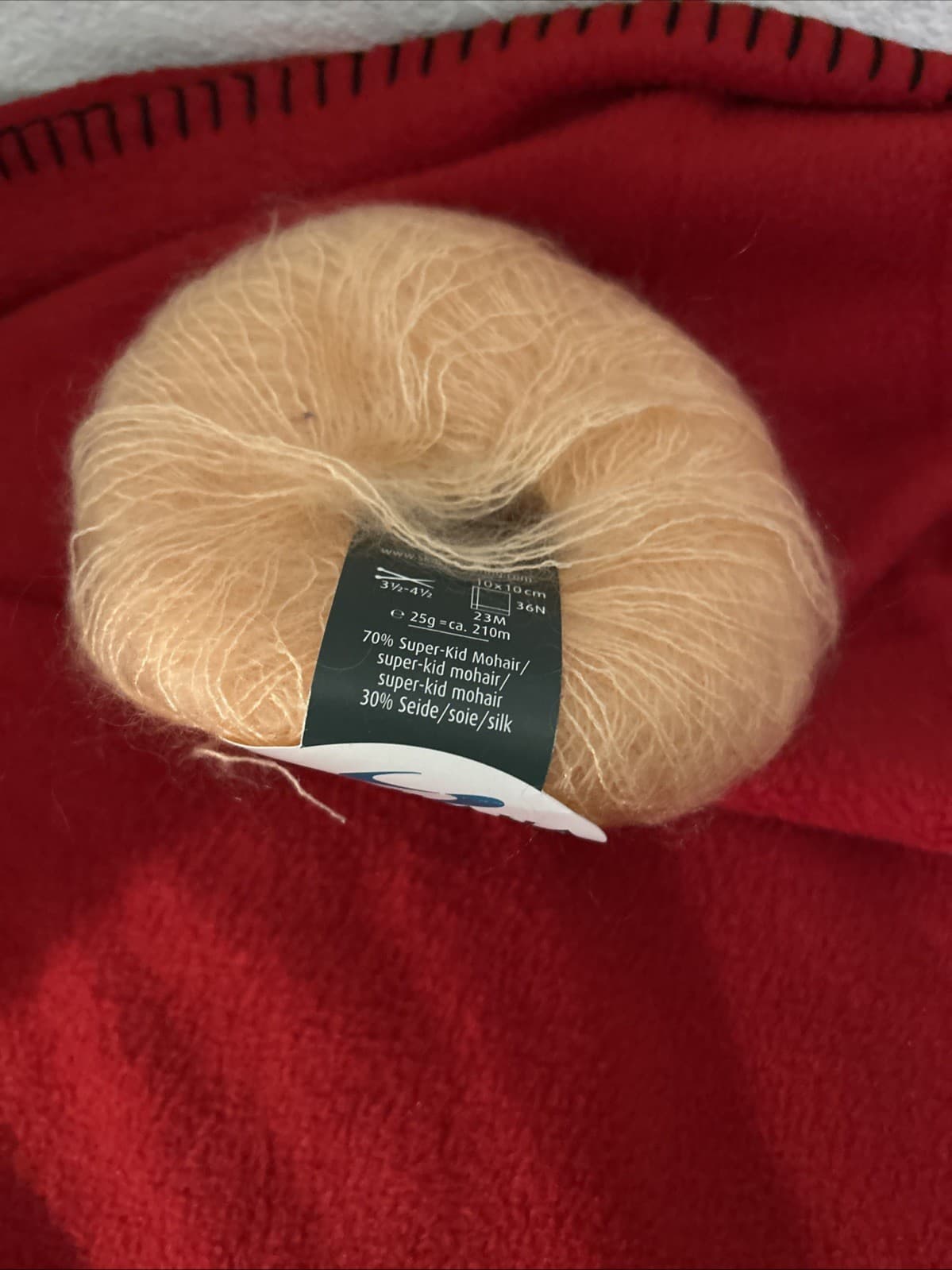 schulana yarn 80-1195 Orange NWT - Thumbnail 2